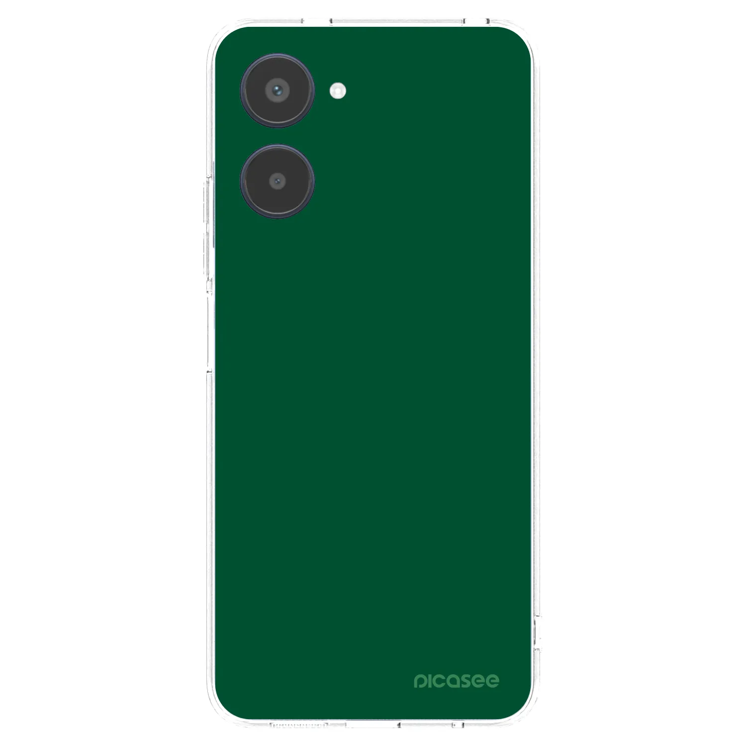 Picasee silikonowe przeźroczyste etui na Realme 10 4G - Green Gleam