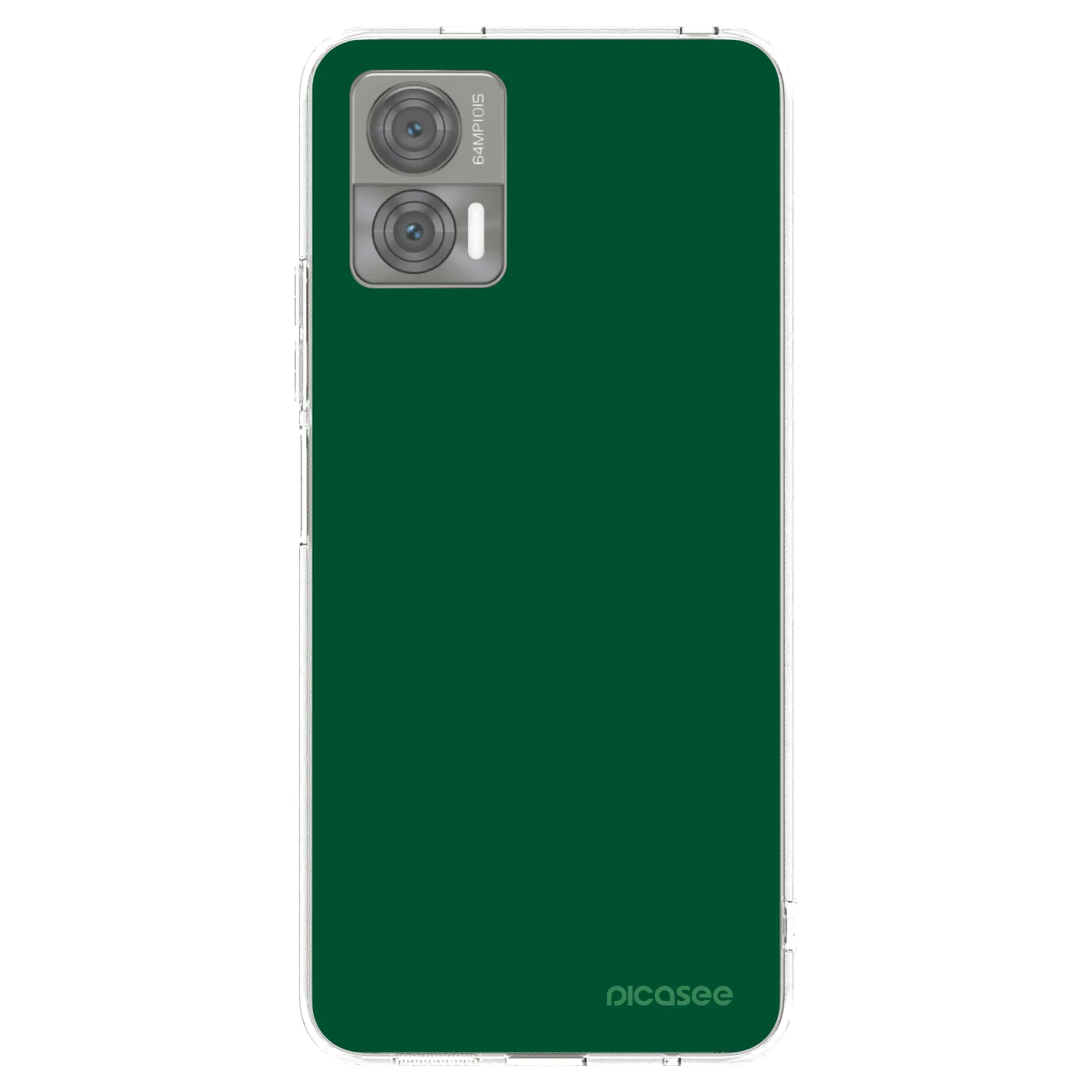 Picasee silikonowe przeźroczyste etui na Motorola Edge 30 Neo - Green Gleam