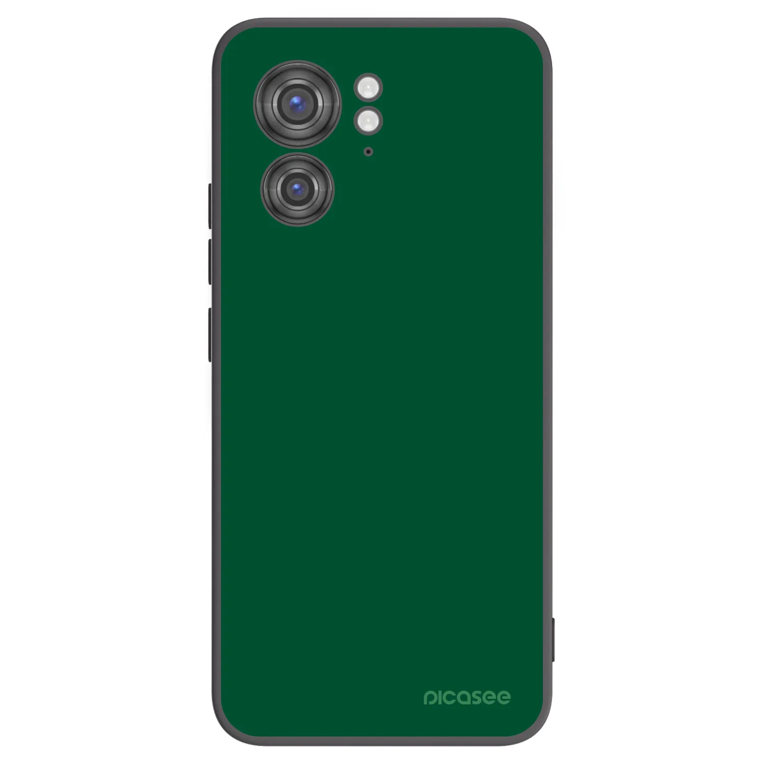 Picasee silikonowe czarne etui na Motorola Edge 40 - Green Gleam