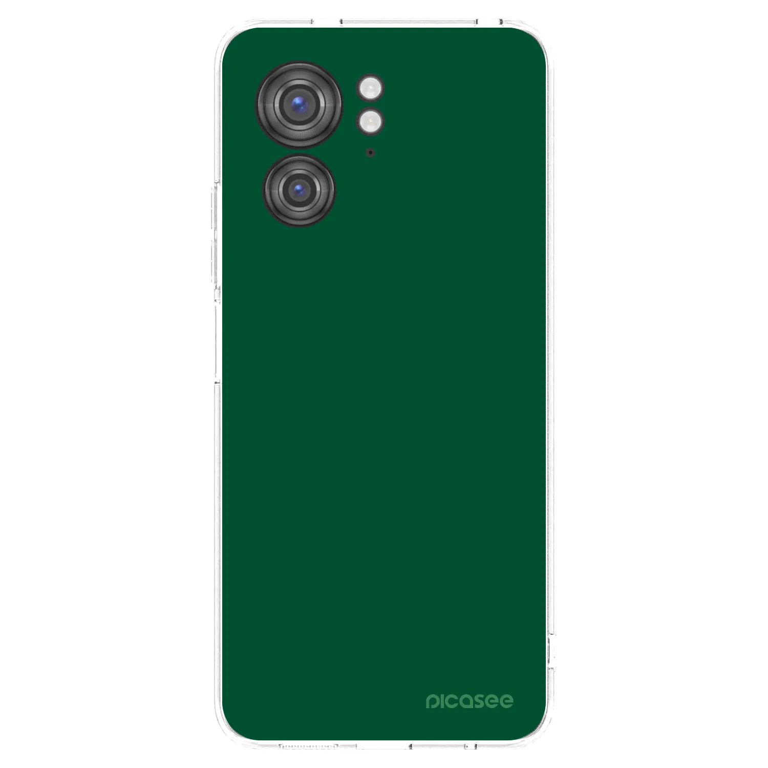 Picasee silikonowe przeźroczyste etui na Motorola Edge 40 - Green Gleam