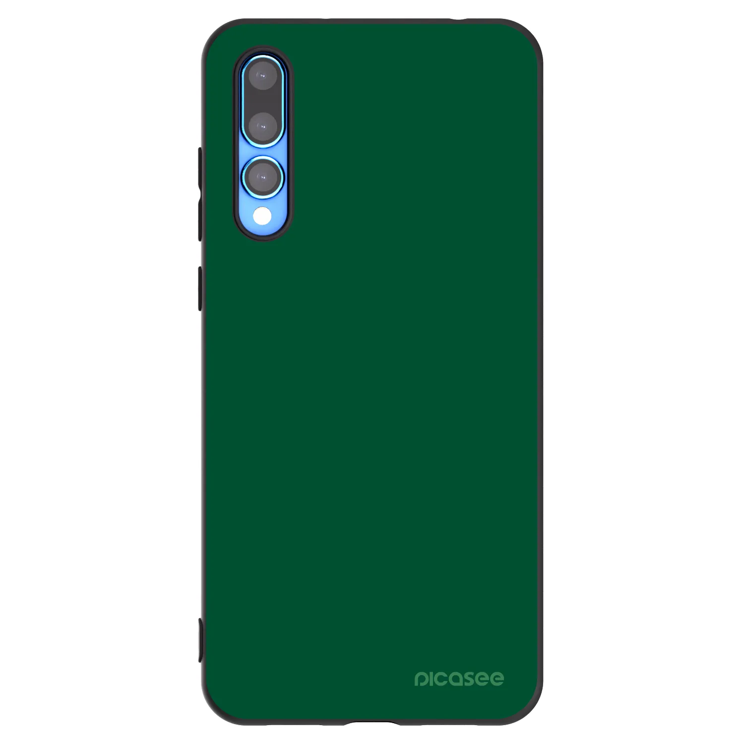 Picasee silikonowe czarne etui na Huawei P20 Pro - Green Gleam