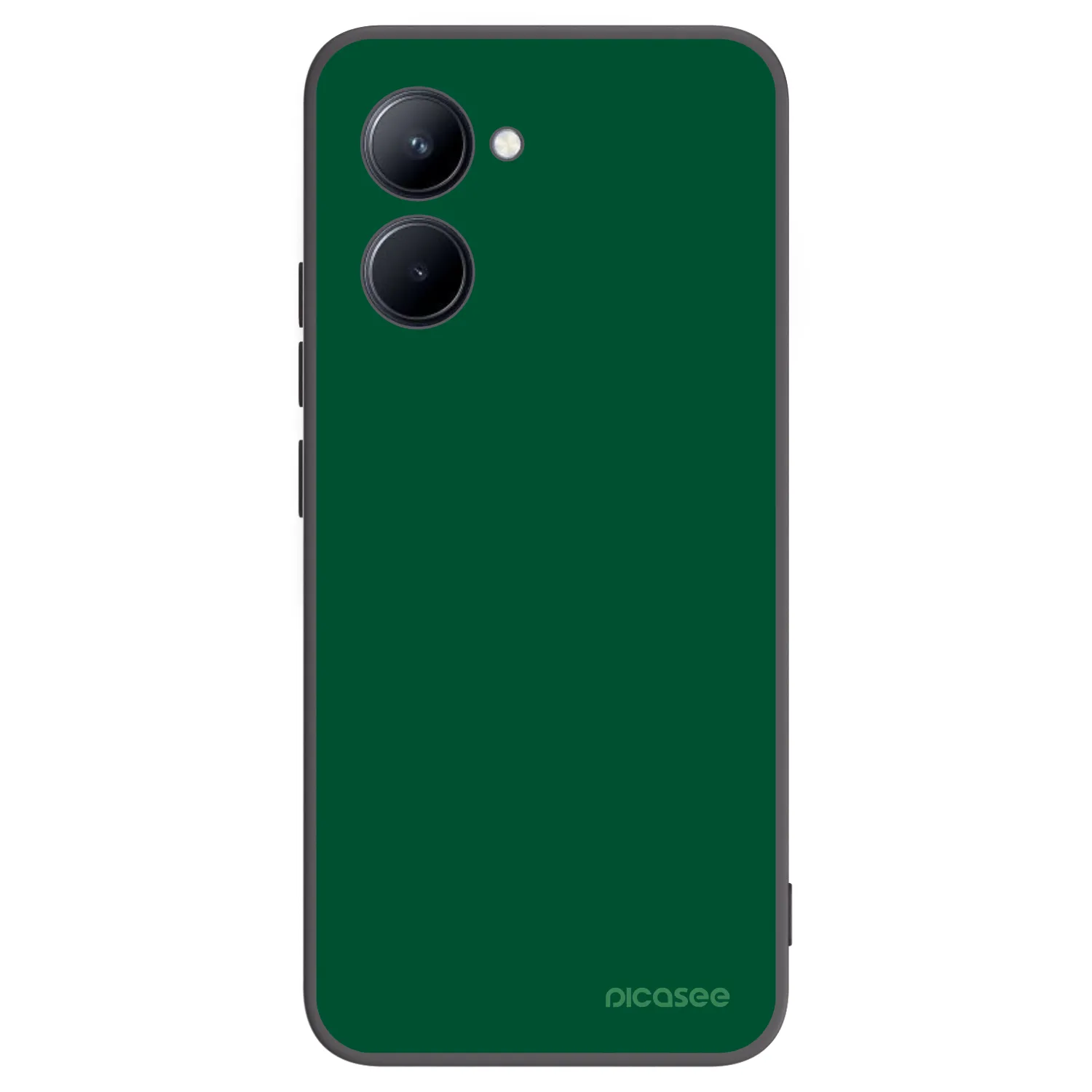 Picasee silikonowe czarne etui na Realme C33 (2023) - Green Gleam