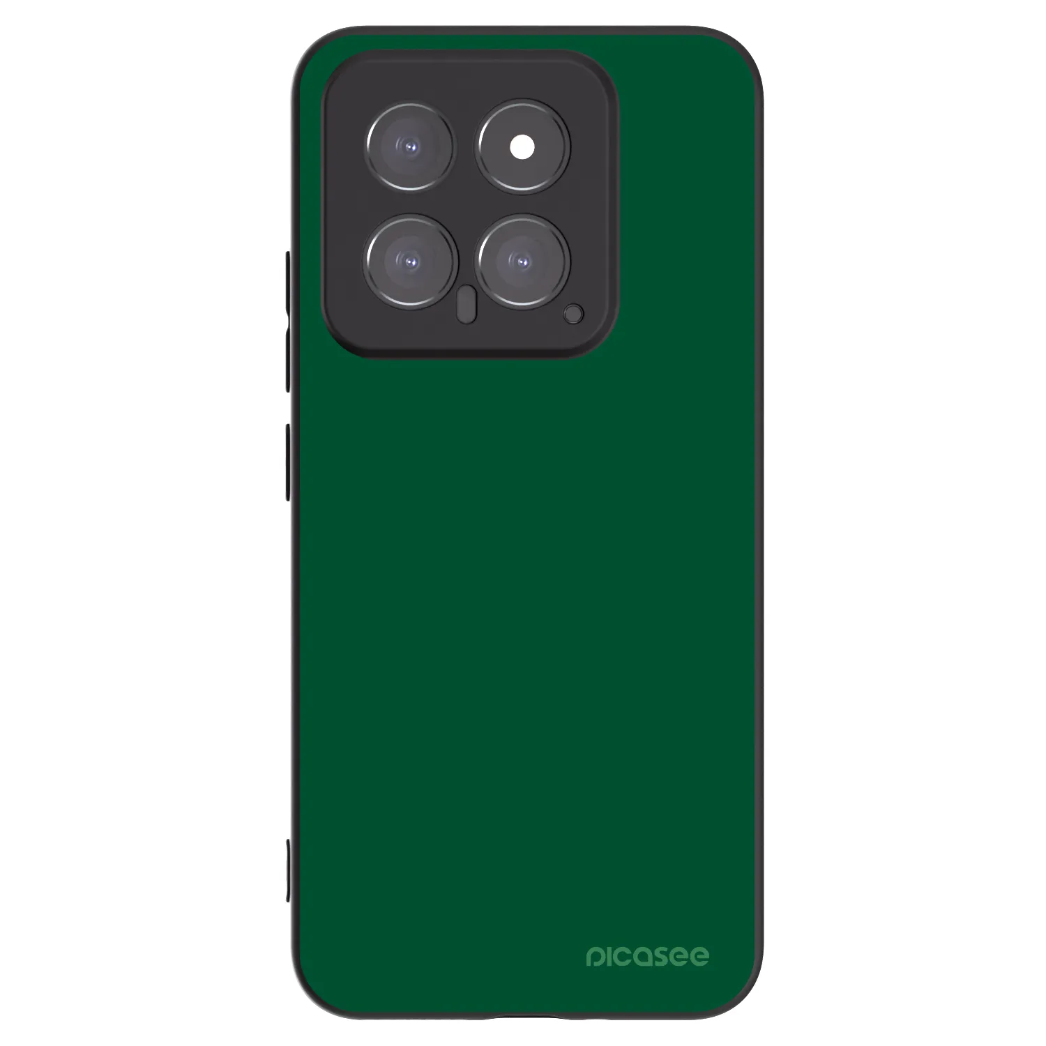 Picasee silikonowe czarne etui na Xiaomi 14 - Green Gleam