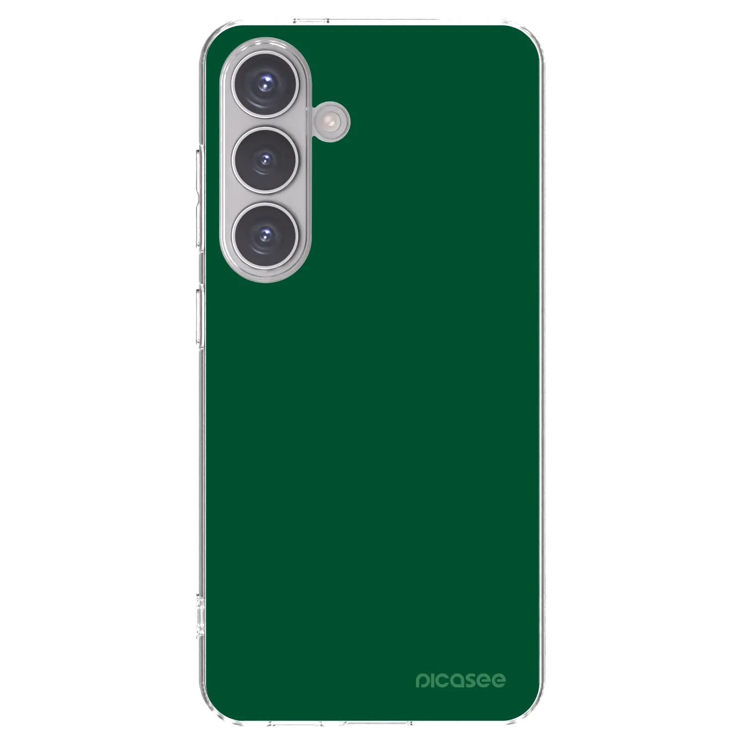 Picasee silikonowe przeźroczyste etui na Samsung Galaxy S24 S921B 5G - Green Gleam