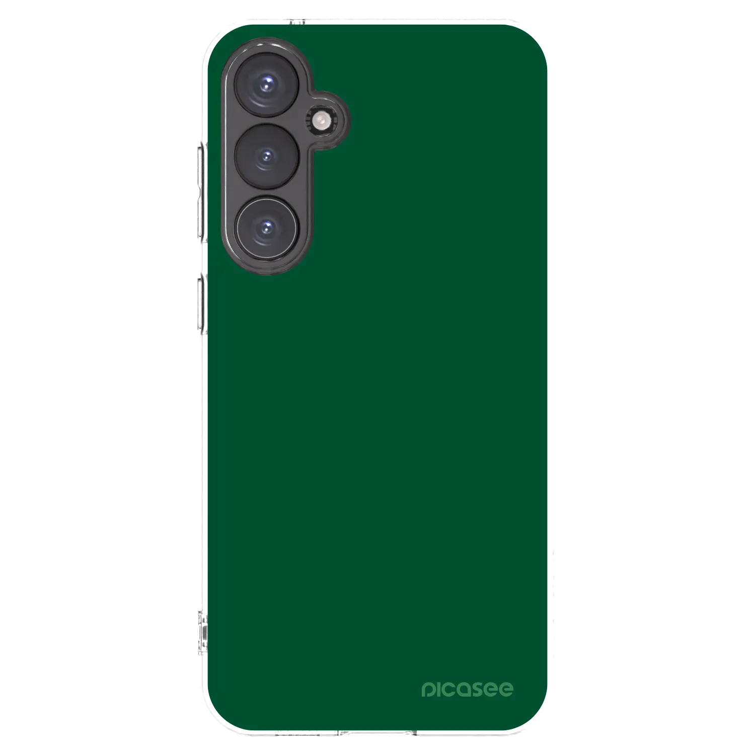 Picasee silikonowe przeźroczyste etui na Samsung Galaxy S23 FE S711B - Green Gleam