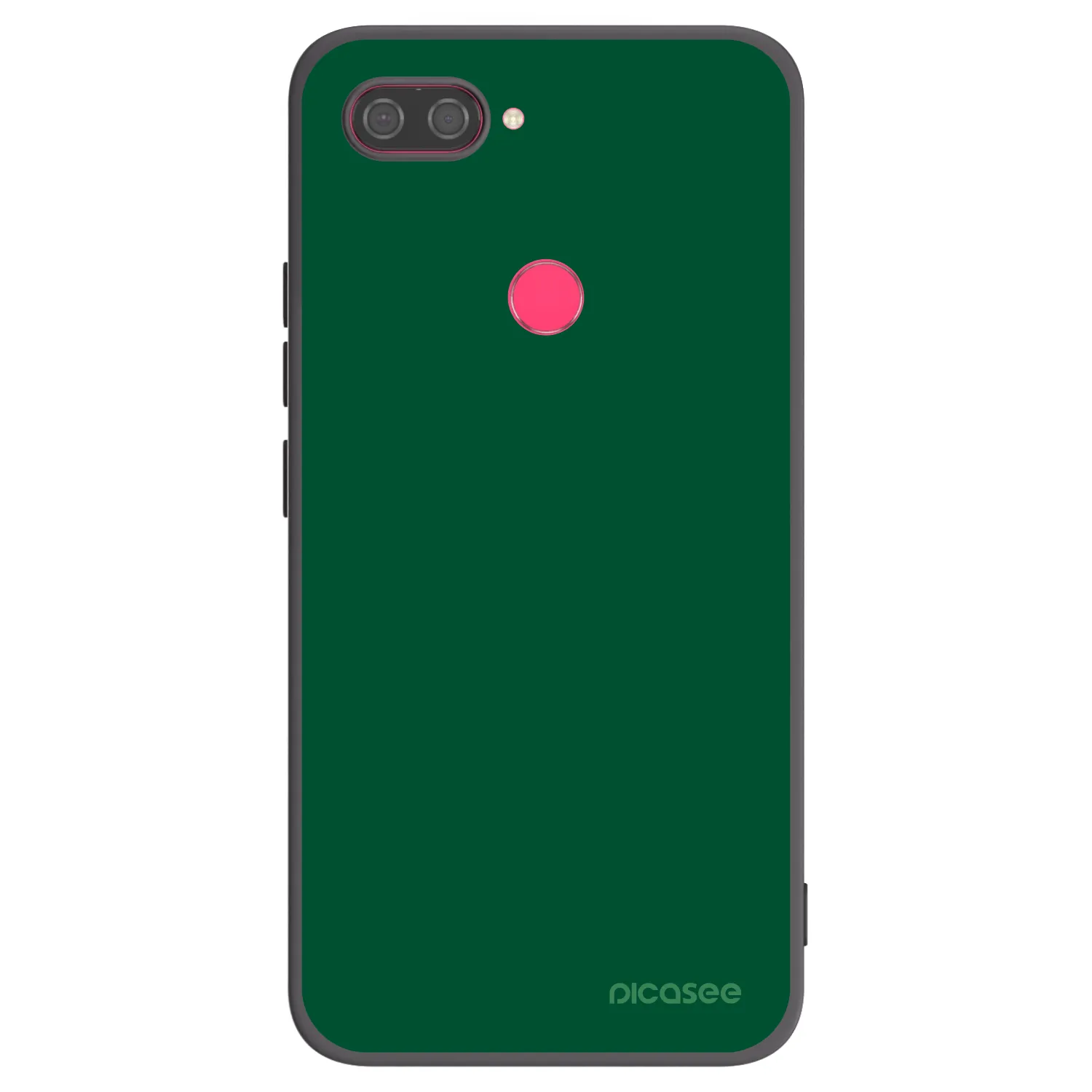 Picasee silikonowe czarne etui na Xiaomi Mi 8 Lite - Green Gleam