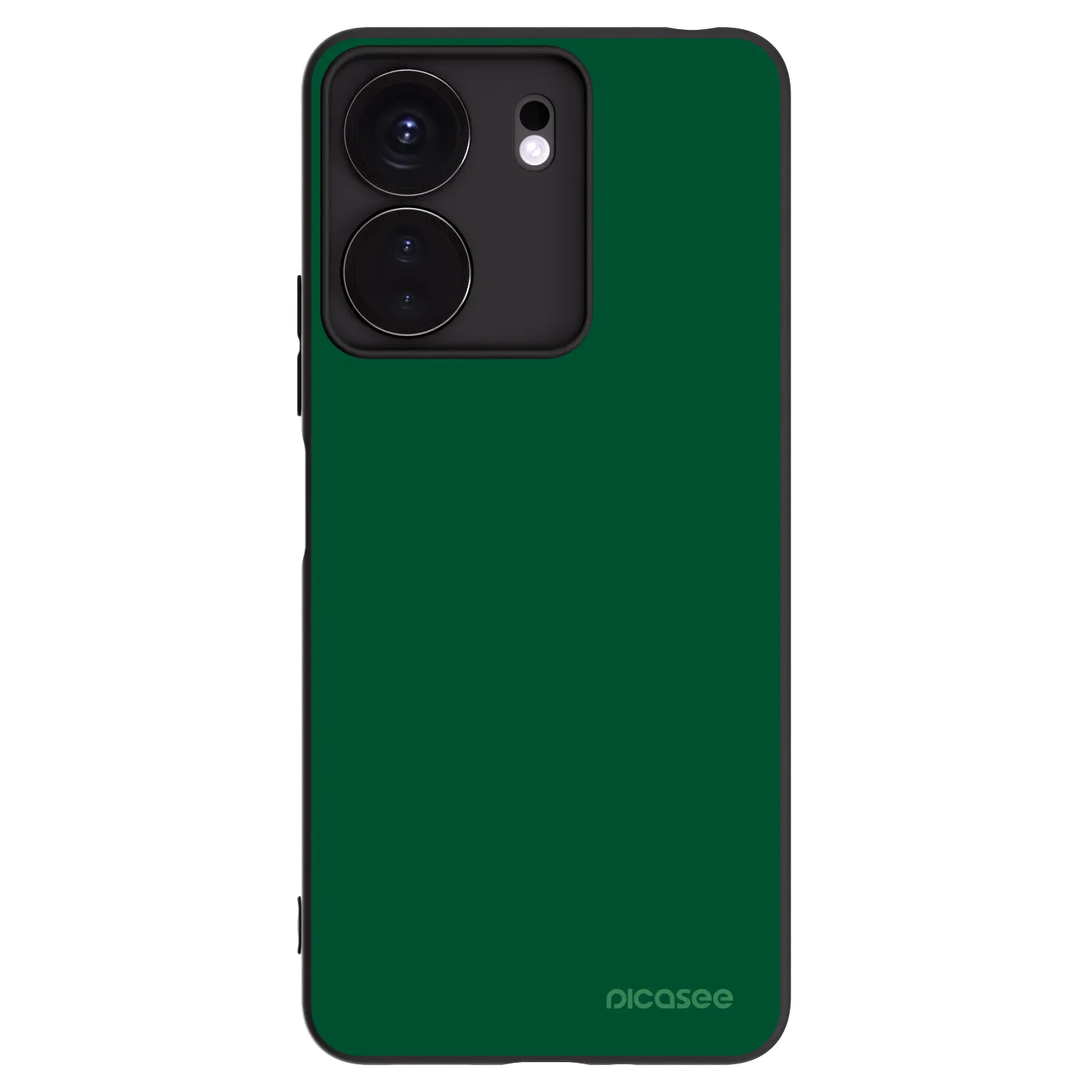 Picasee silikonowe czarne etui na Xiaomi Redmi 13C 4G - Green Gleam