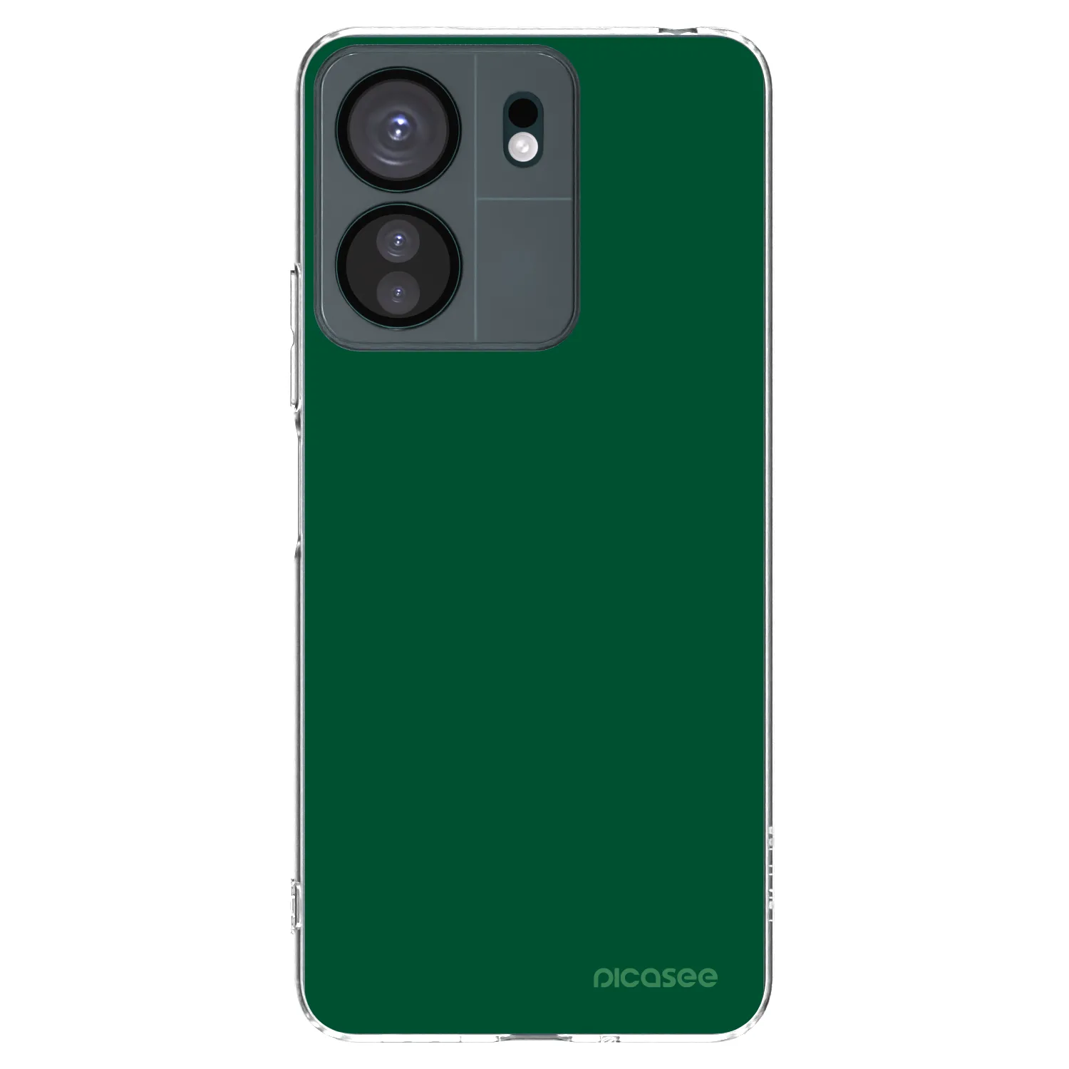 Picasee silikonowe przeźroczyste etui na Xiaomi Redmi 13C 4G - Green Gleam