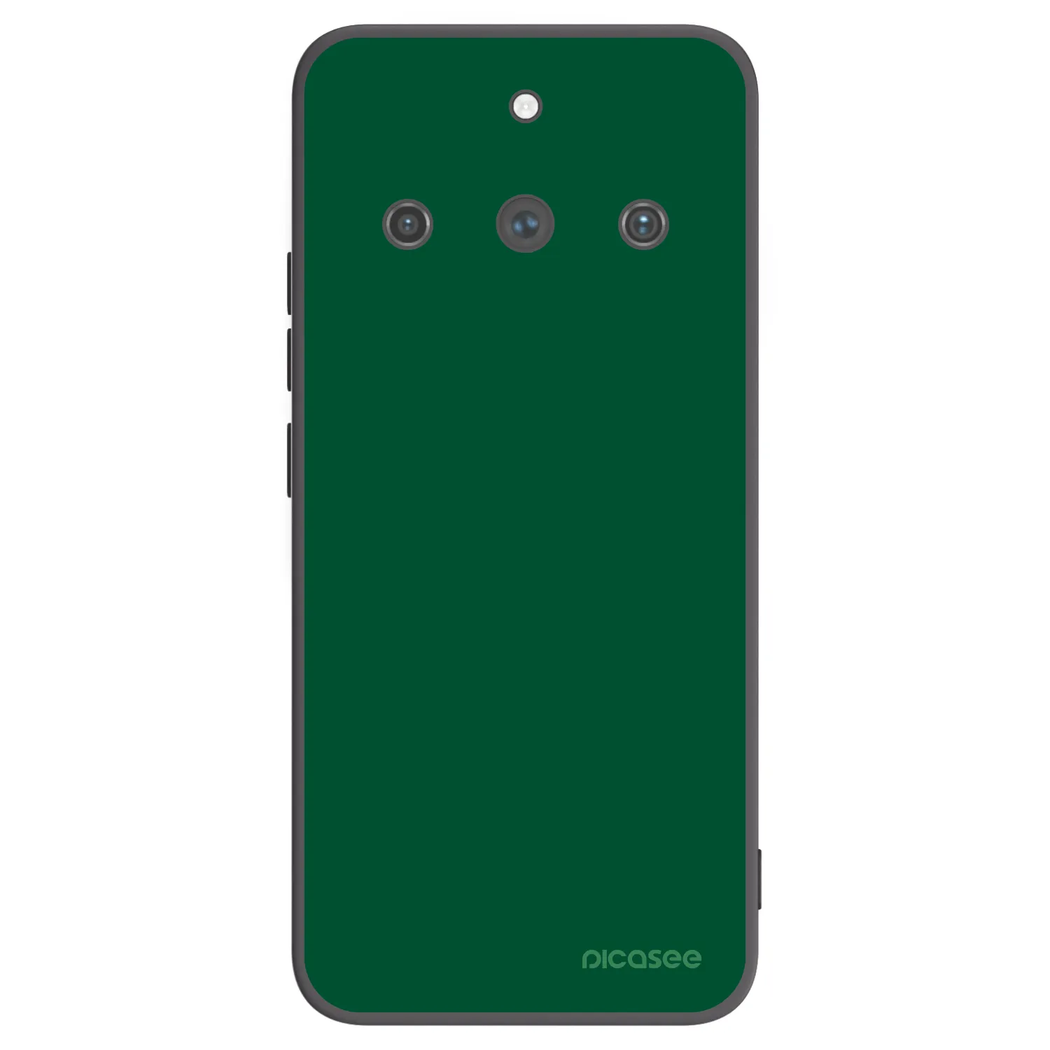 Picasee silikonowe czarne etui na Realme 11 Pro+ - Green Gleam