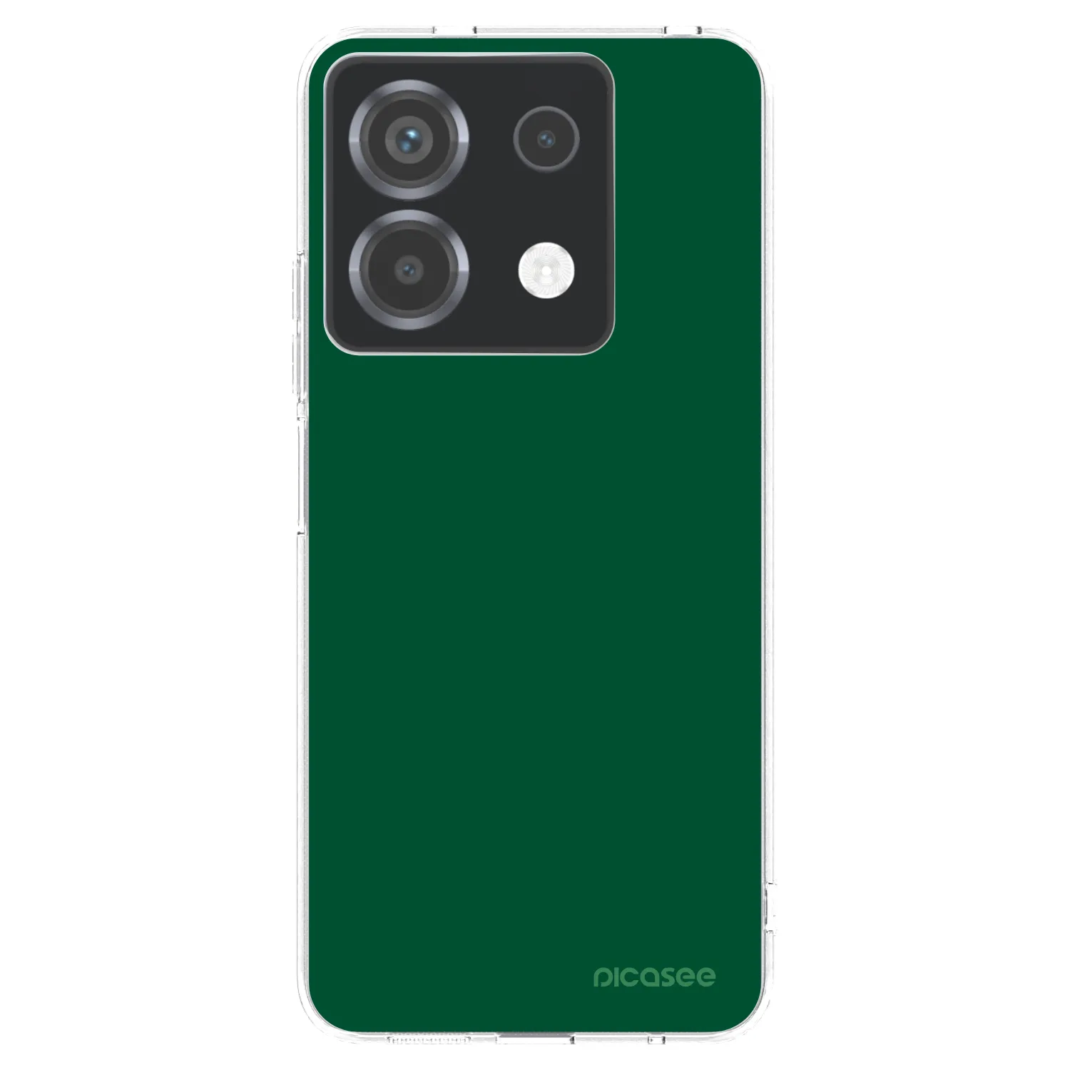 Picasee silikonowe przeźroczyste etui na Xiaomi Poco X6 - Green Gleam