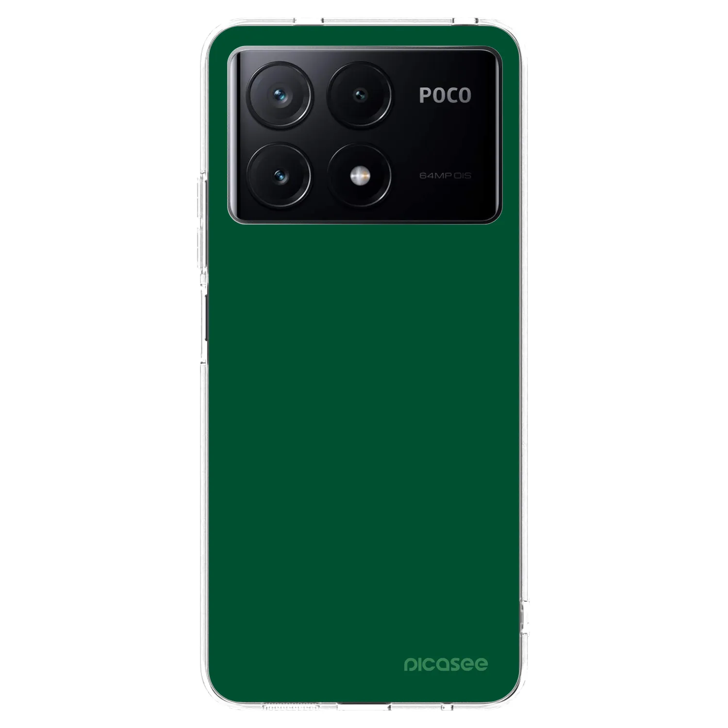 Picasee silikonowe przeźroczyste etui na Xiaomi Poco X6 Pro - Green Gleam