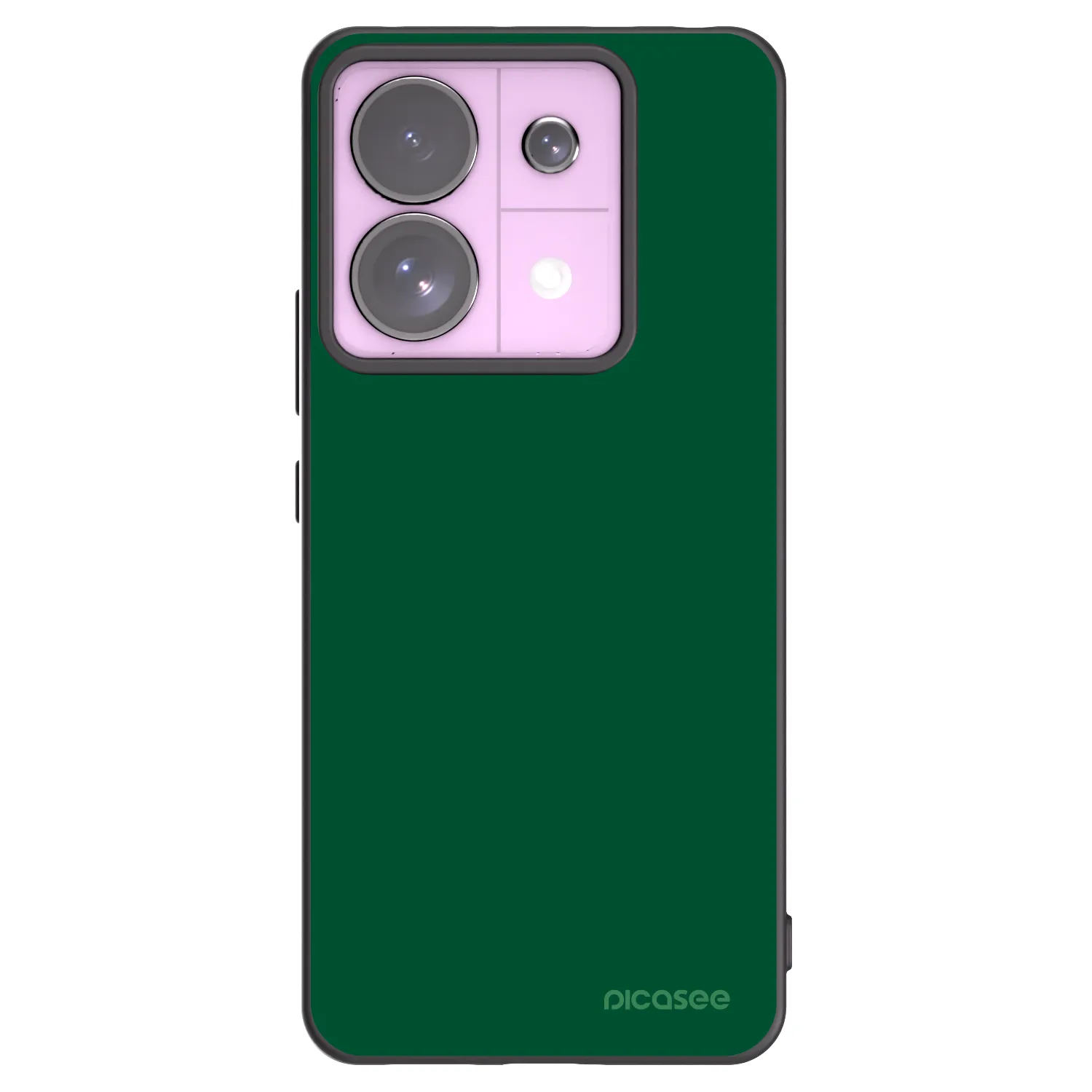 Picasee silikonowe czarne etui na Xiaomi Redmi Note 13 Pro 5G - Green Gleam