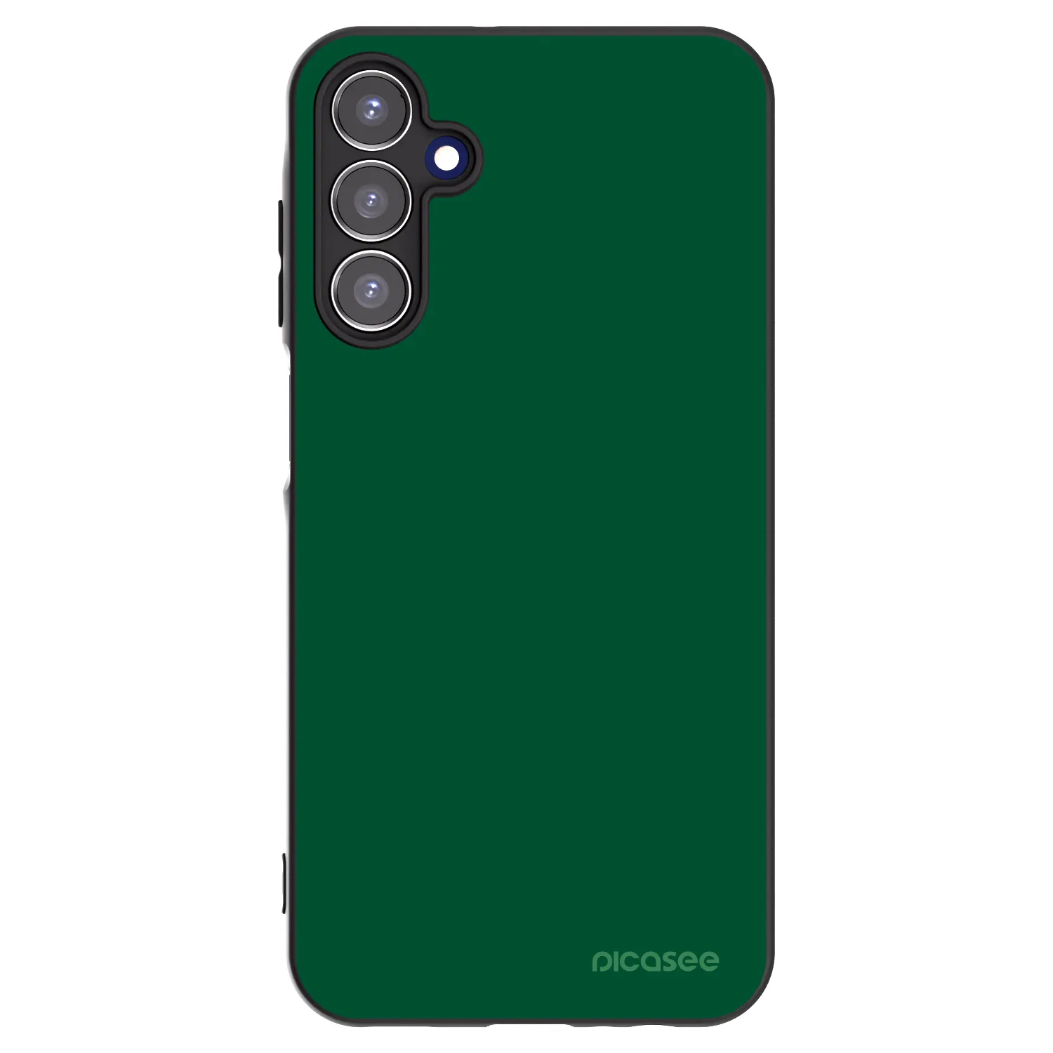 Picasee silikonowe czarne etui na Samsung Galaxy A15 A155F 4G - Green Gleam