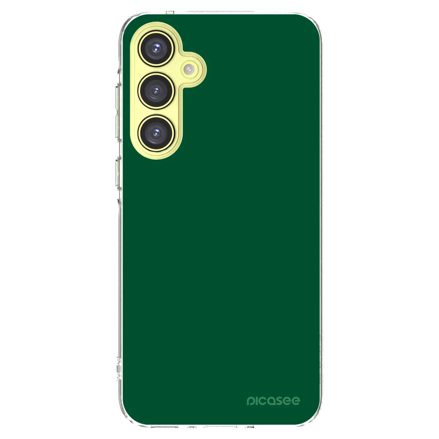 Picasee silikonowe przeźroczyste etui na Samsung Galaxy A35 5G A356B - Green Gleam