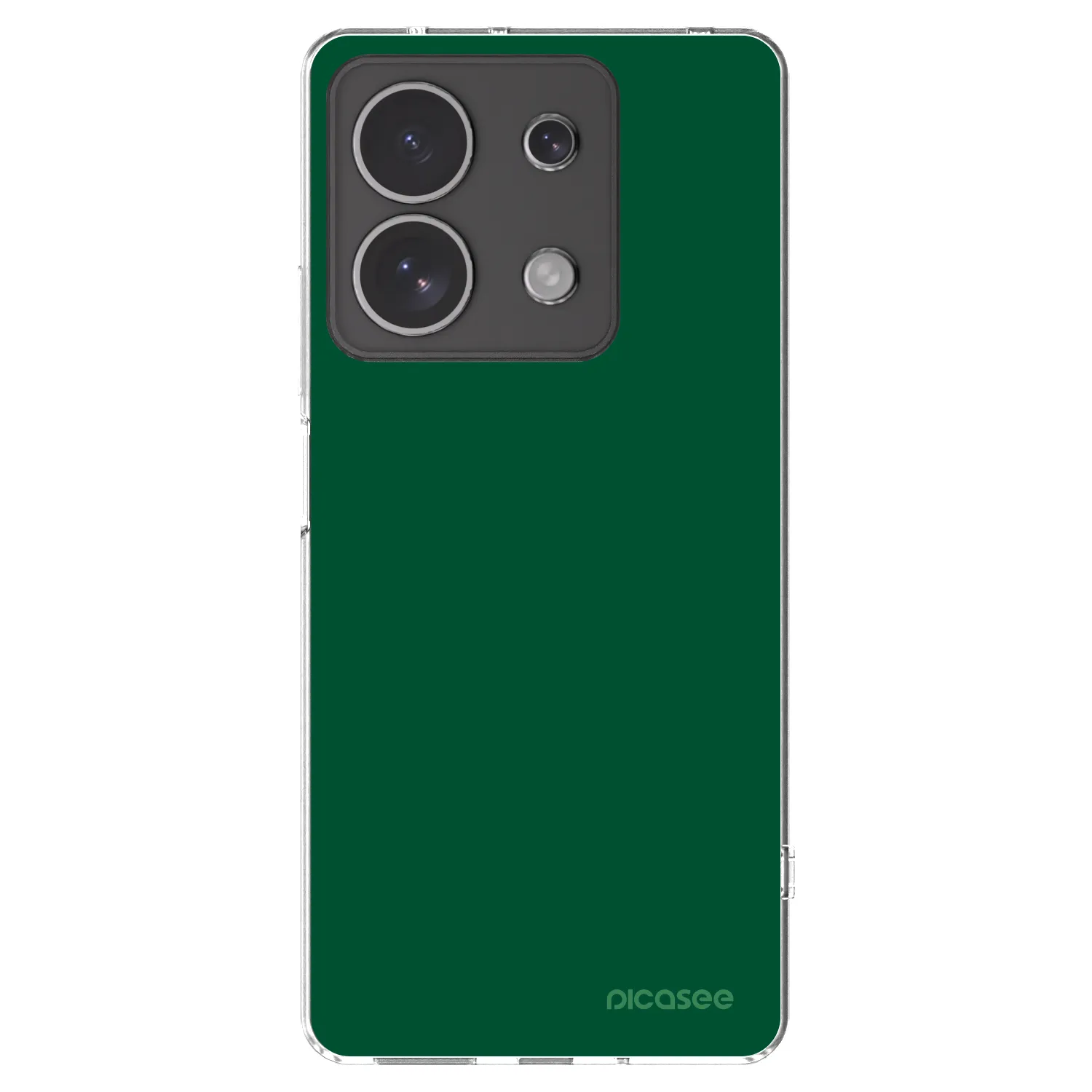 Picasee silikonowe przeźroczyste etui na Xiaomi Redmi Note 13 4G - Green Gleam