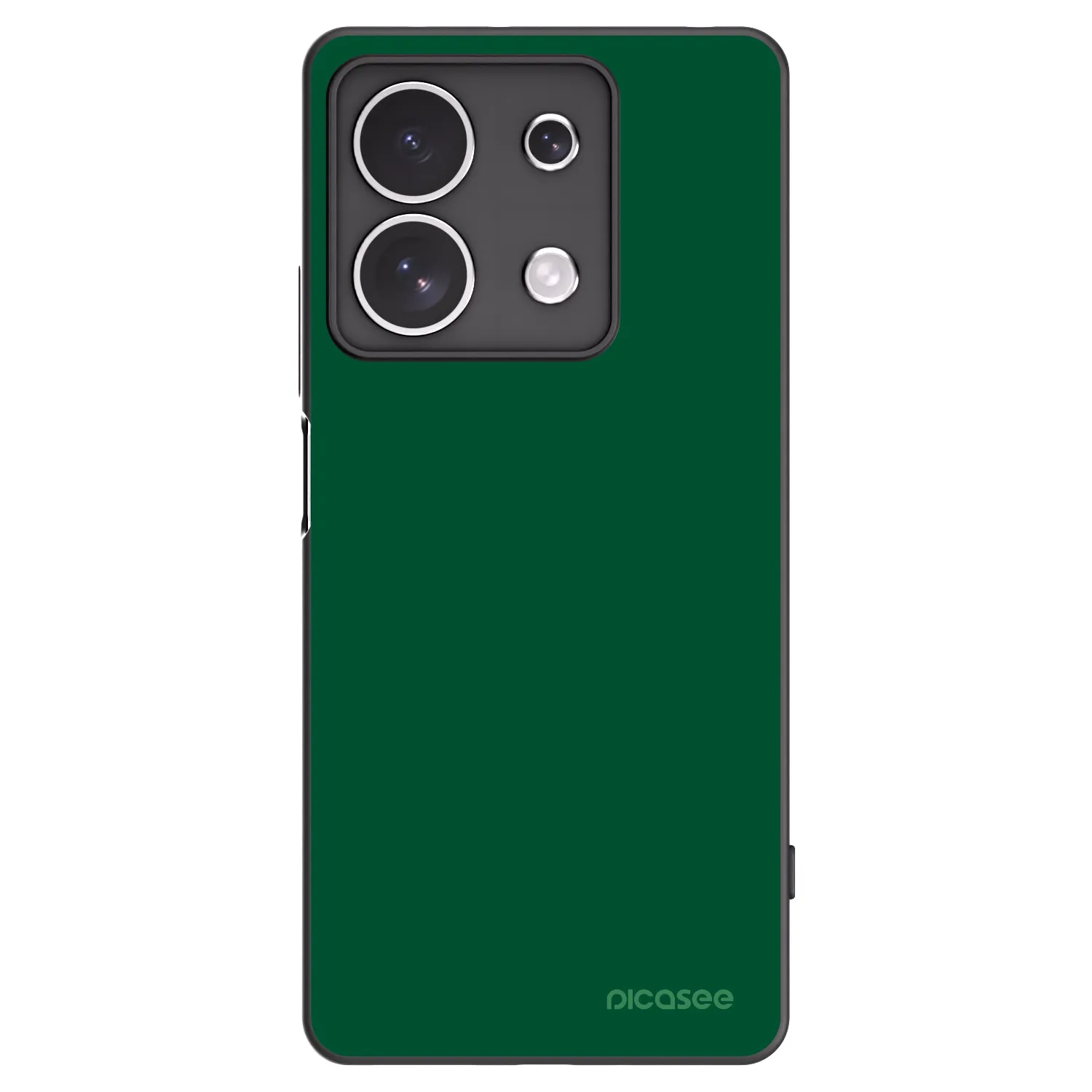Picasee silikonowe czarne etui na Xiaomi Redmi Note 13 4G - Green Gleam