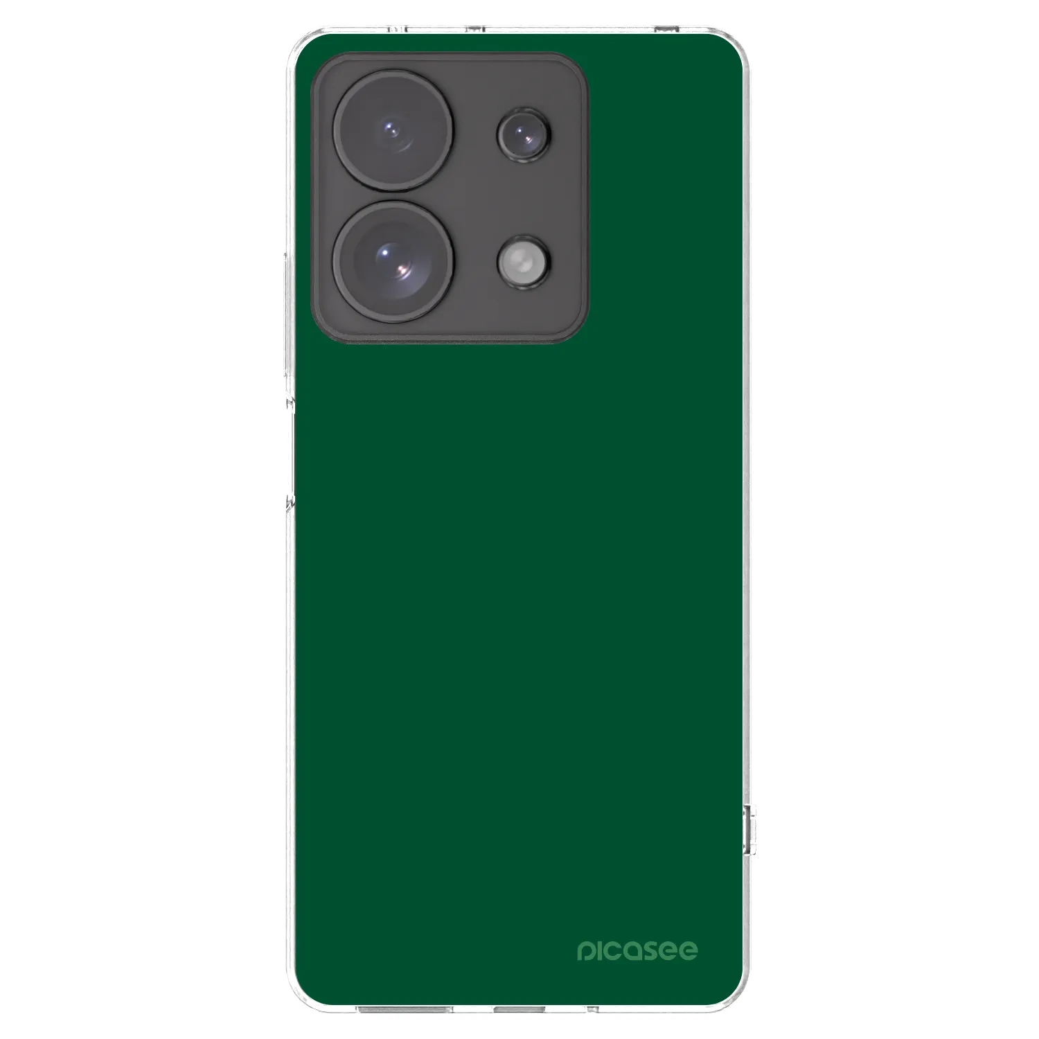 Picasee silikonowe przeźroczyste etui na Xiaomi Redmi Note 13 Pro 4G - Green Gleam
