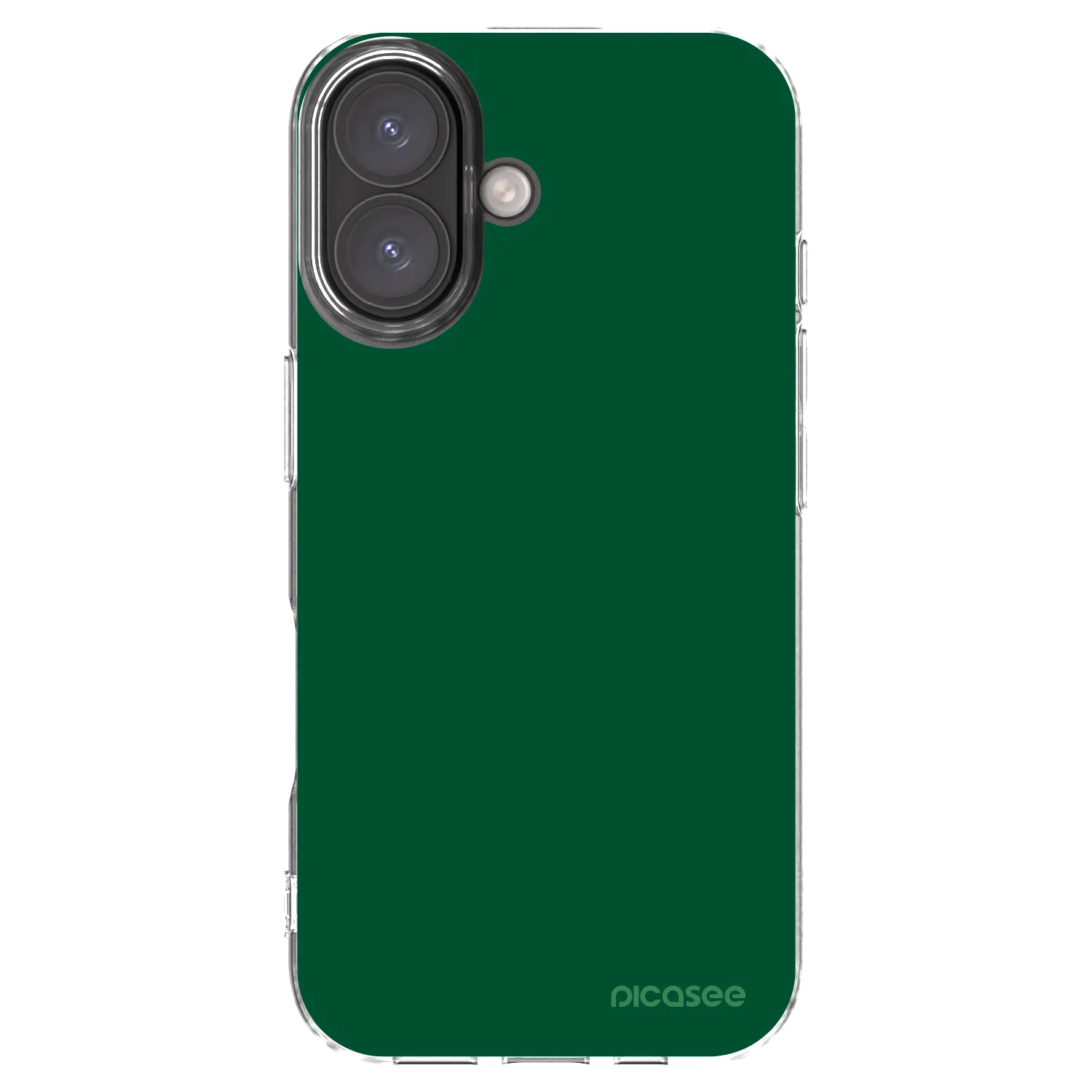Picasee silikonowe przeźroczyste etui na Apple iPhone 16 - Green Gleam