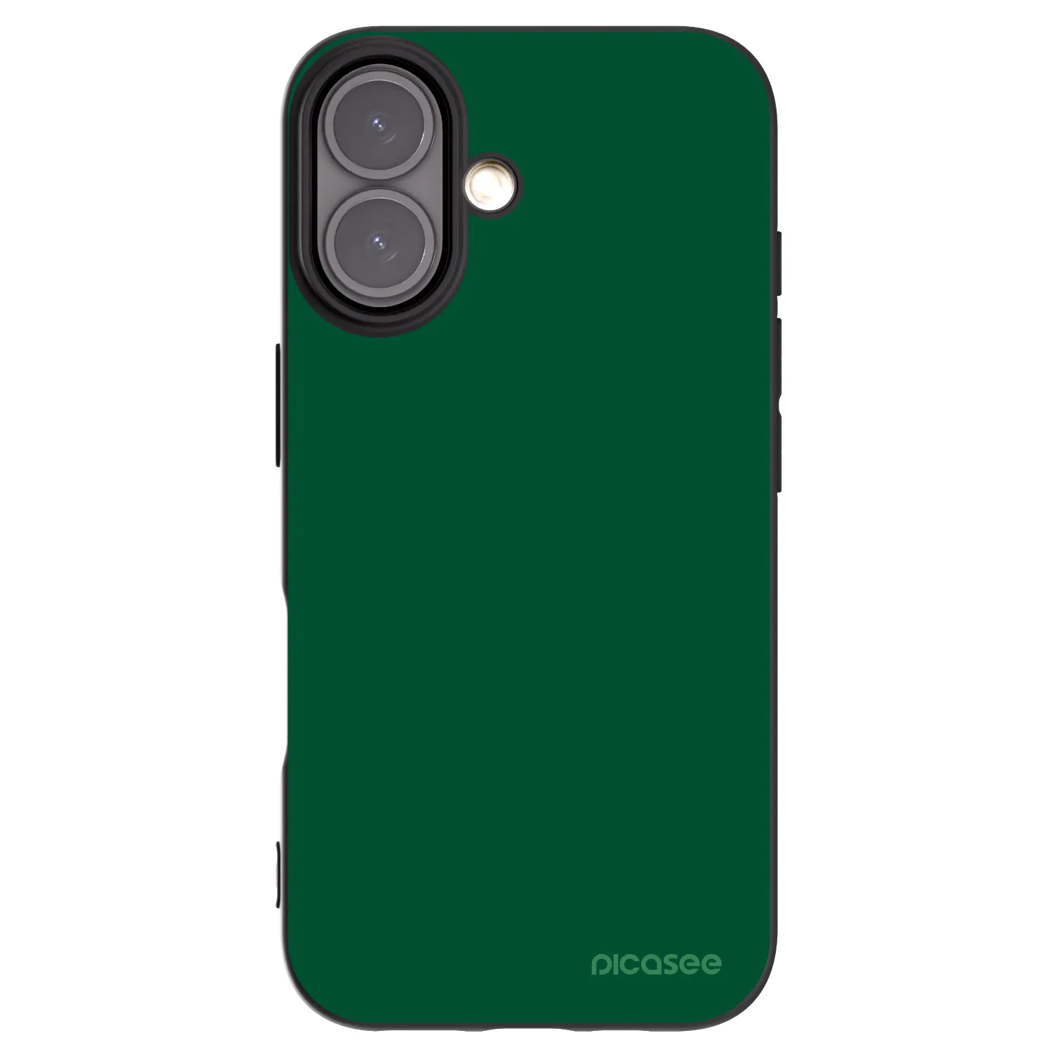 Picasee silikonowe czarne etui na Apple iPhone 16 - Green Gleam