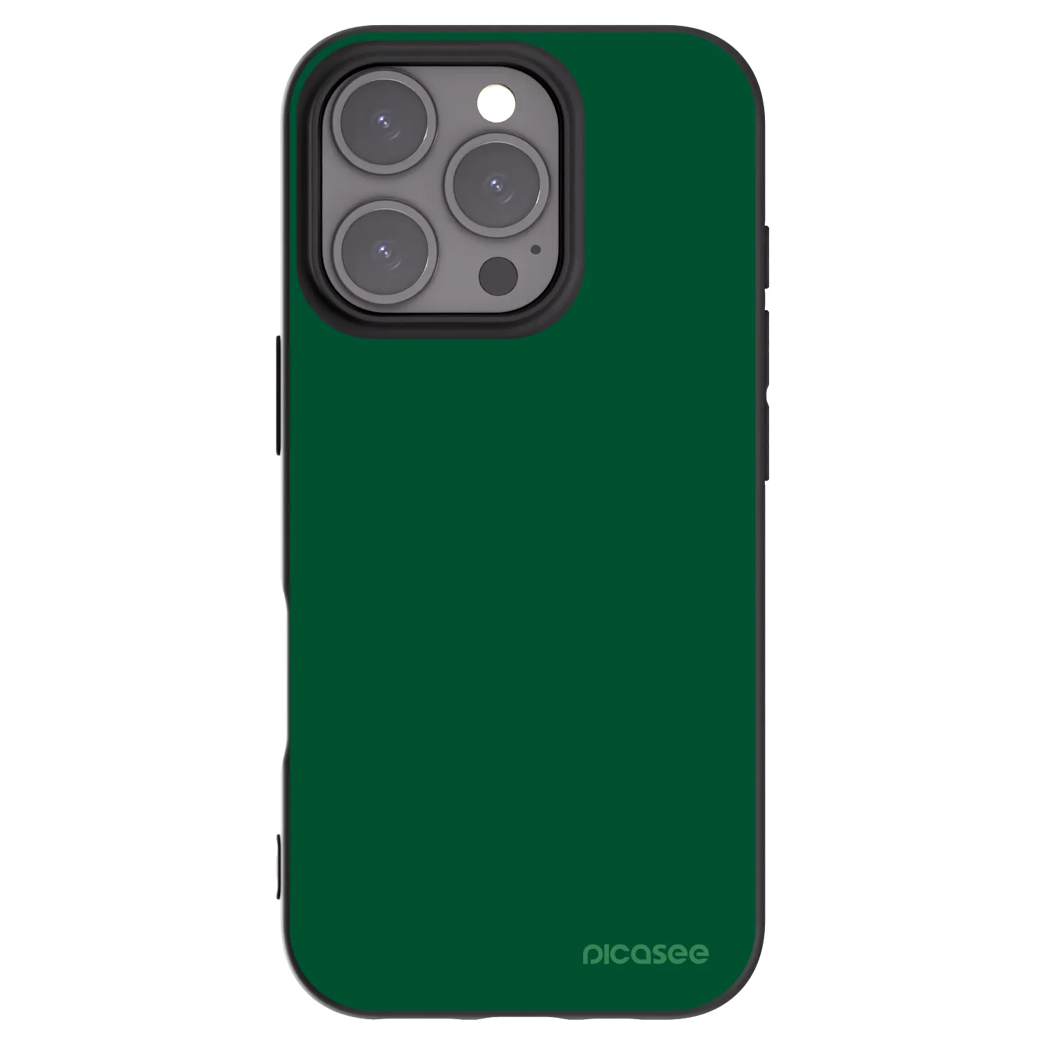 Picasee silikonowe czarne etui na Apple iPhone 16 Pro - Green Gleam