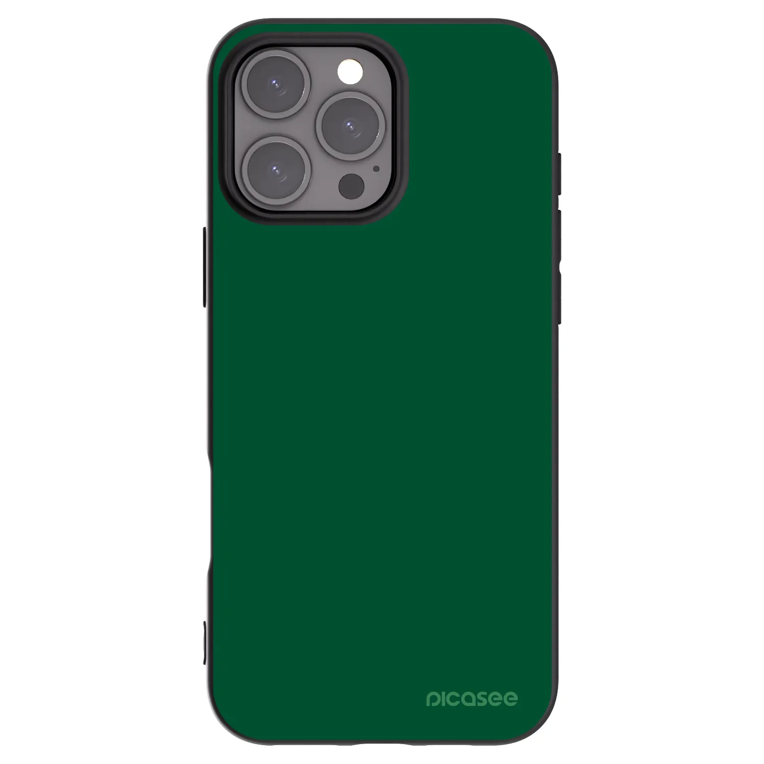 Picasee silikonowe czarne etui na Apple iPhone 16 Pro Max - Green Gleam