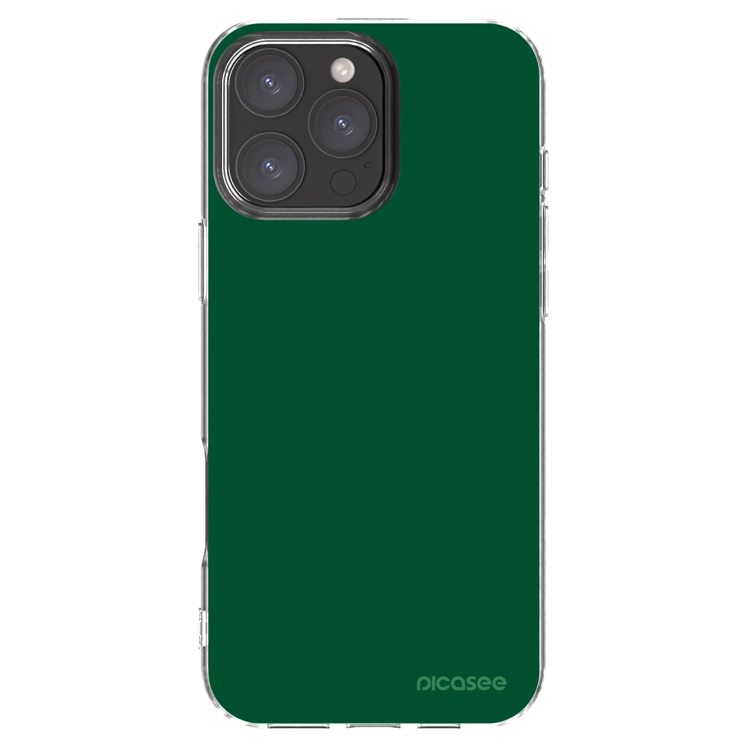 Picasee silikonowe przeźroczyste etui na Apple iPhone 16 Pro Max - Green Gleam