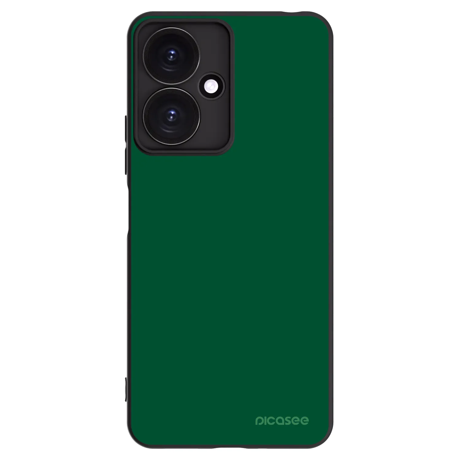 Picasee silikonowe czarne etui na Xiaomi Redmi 13C 5G - Green Gleam