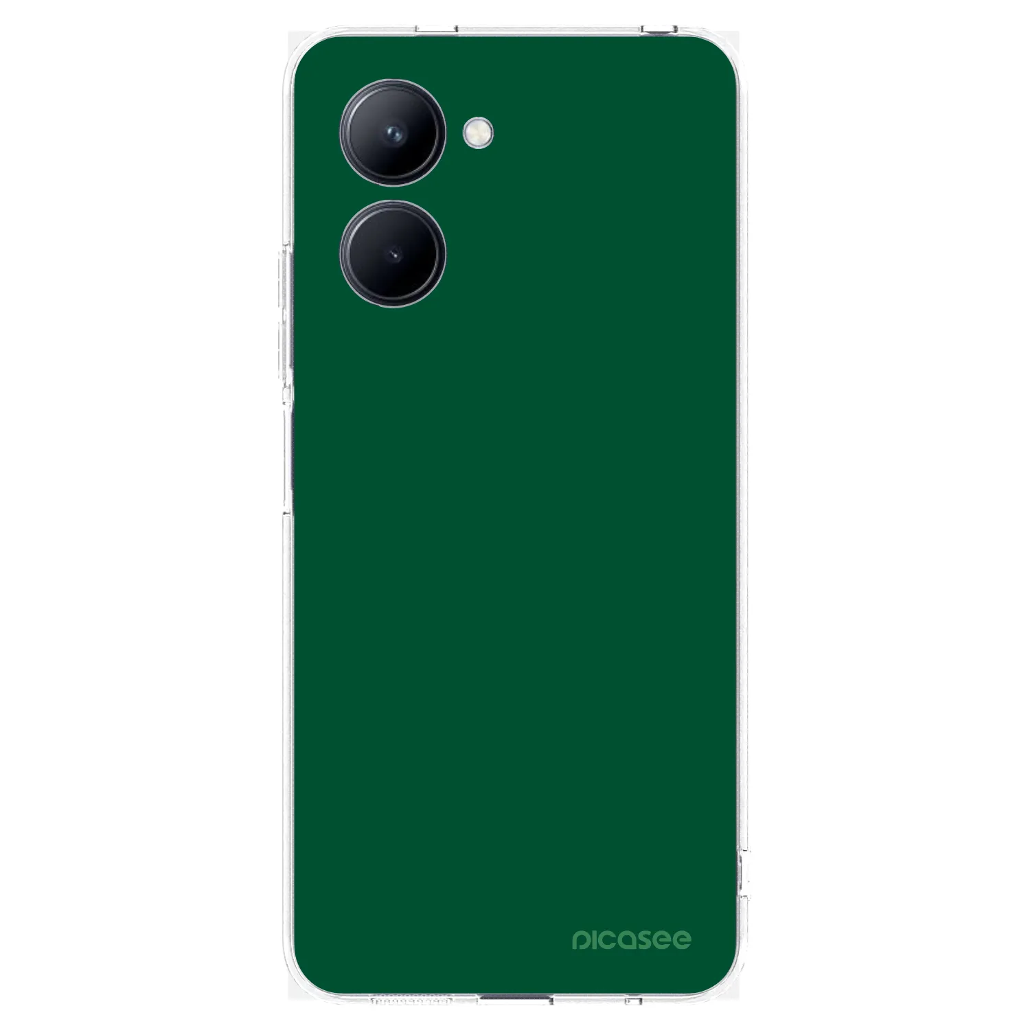 Picasee silikonowe przeźroczyste etui na Realme C33 (2023) - Green Gleam