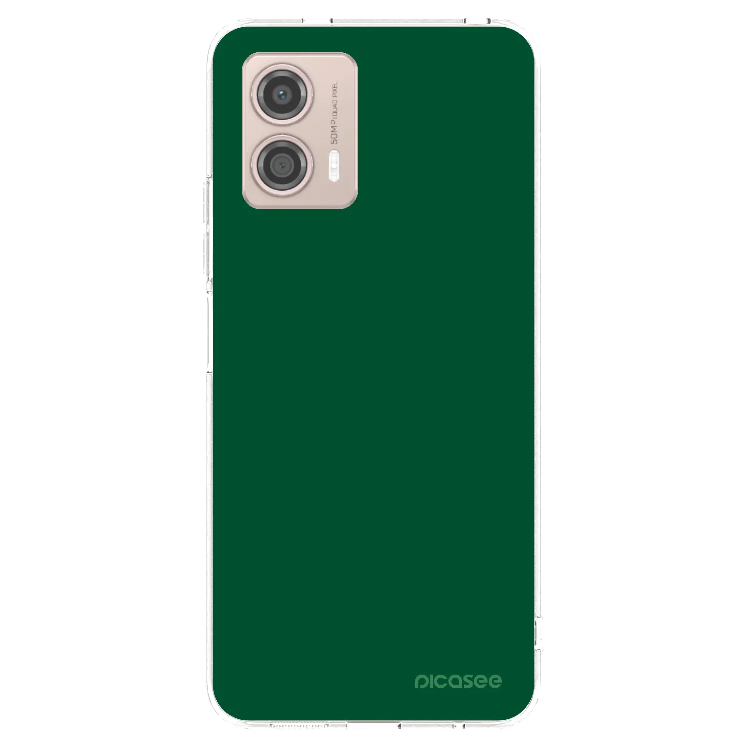 Picasee silikonowe przeźroczyste etui na Motorola Moto G53 5G - Green Gleam