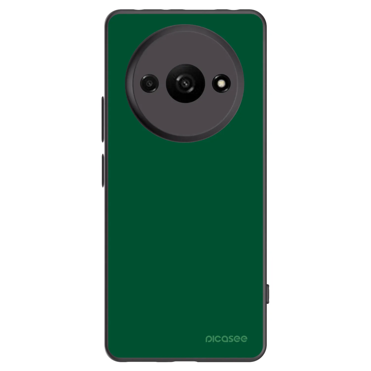 Picasee silikonowe czarne etui na Xiaomi Redmi A3 - Green Gleam