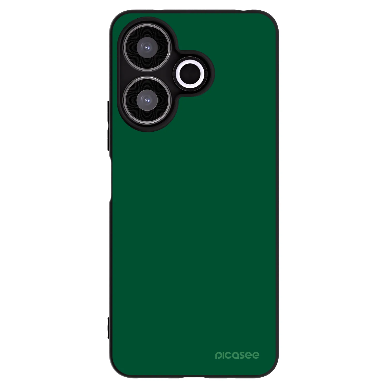 Picasee silikonowe czarne etui na Xiaomi Redmi 13 4G - Green Gleam
