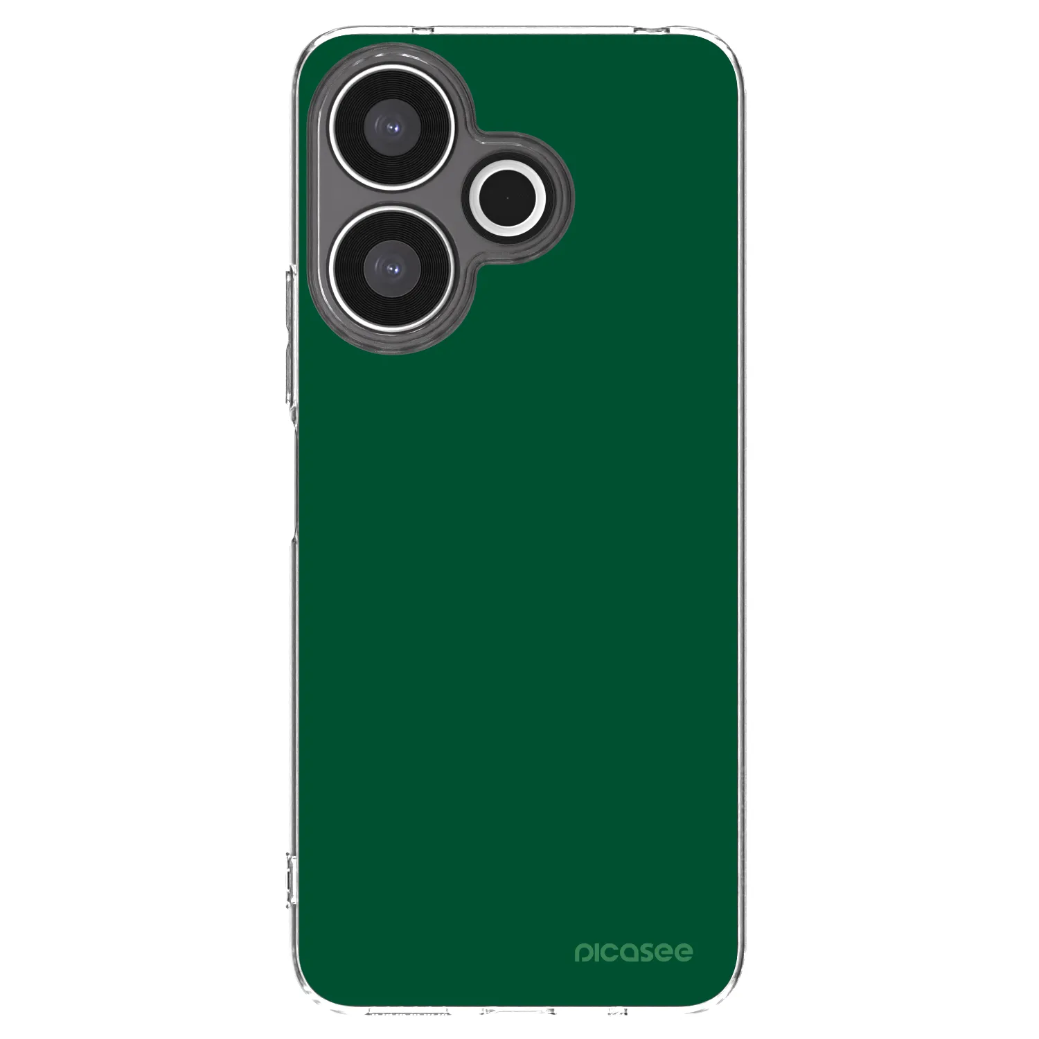 Picasee silikonowe przeźroczyste etui na Xiaomi Redmi 13 4G - Green Gleam