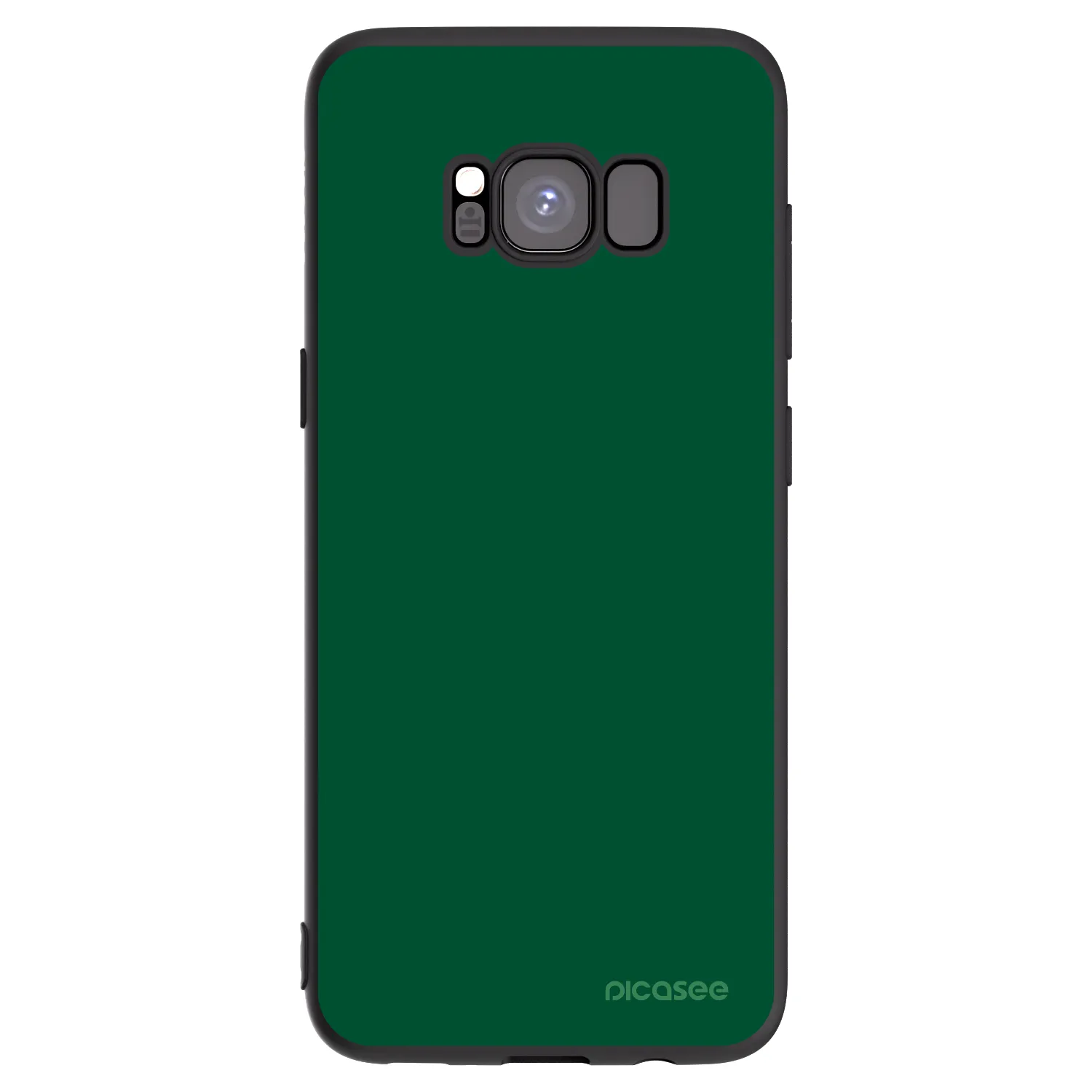 Picasee silikonowe czarne etui na Samsung Galaxy S8 G950F - Green Gleam