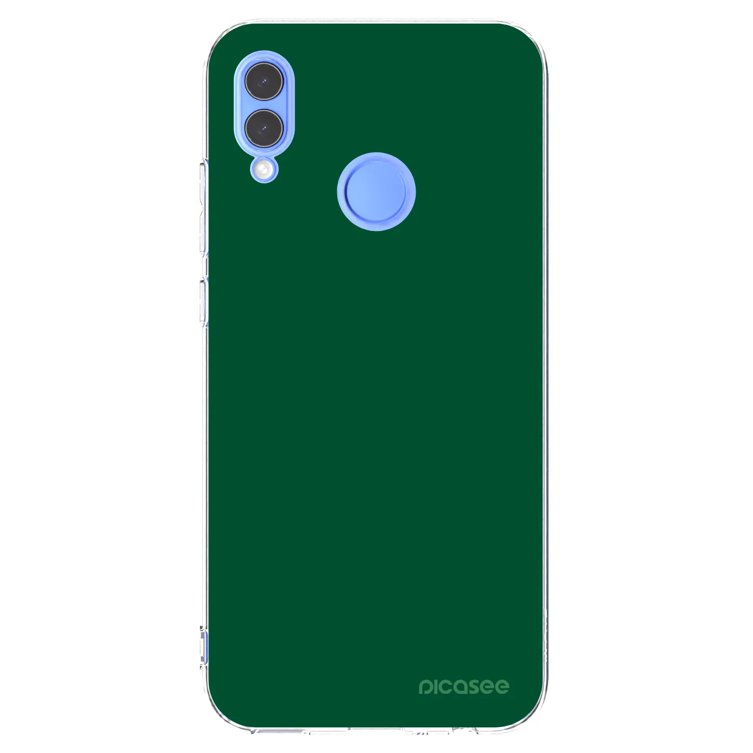 Picasee silikonowe przeźroczyste etui na Honor 10 Lite - Green Gleam