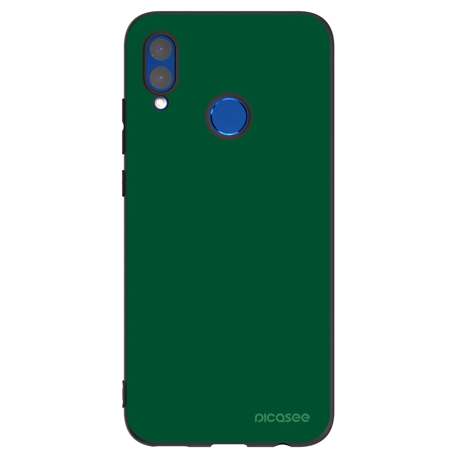 Picasee silikonowe czarne etui na Honor 10 Lite - Green Gleam