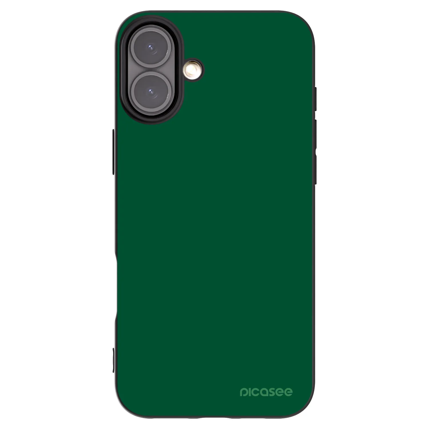 Picasee silikonowe czarne etui na Apple iPhone 16 Plus - Green Gleam