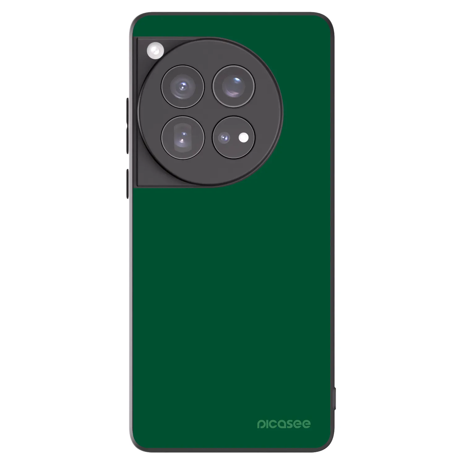 Picasee silikonowe czarne etui na OnePlus 12 5G - Green Gleam