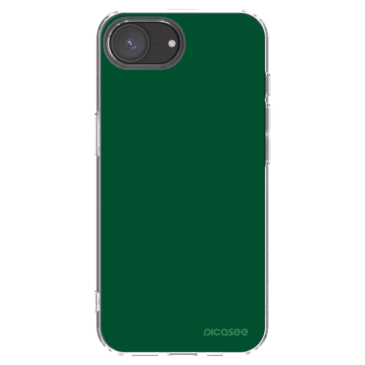 Picasee silikonowe przeźroczyste etui na Apple iPhone 16e - Green Gleam