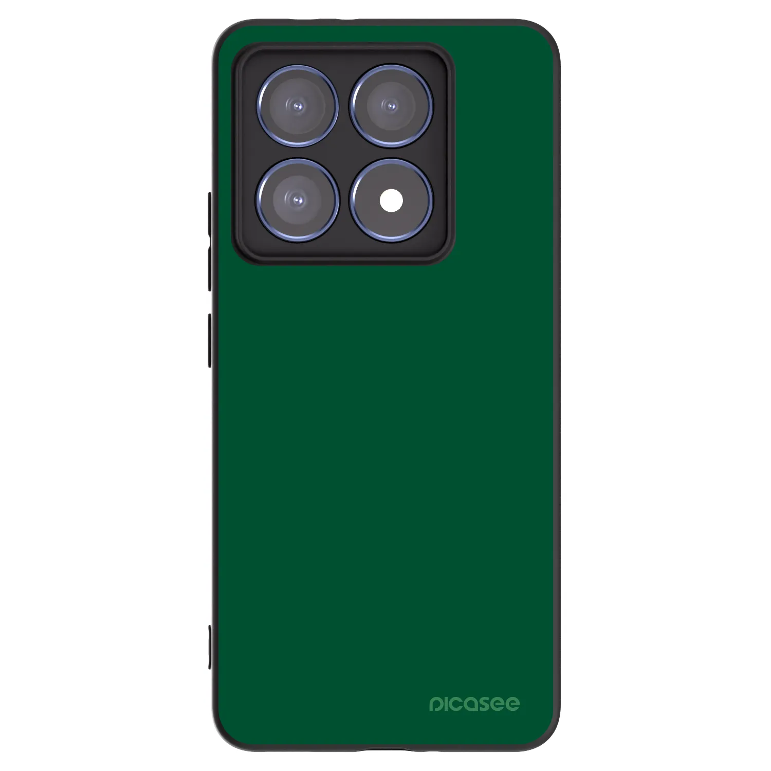Picasee silikonowe czarne etui na Xiaomi 14T Pro - Green Gleam