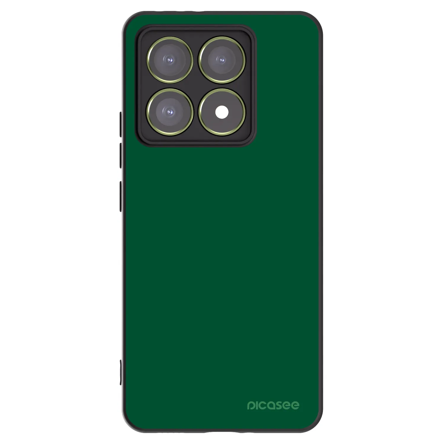 Picasee silikonowe czarne etui na Xiaomi 14T - Green Gleam