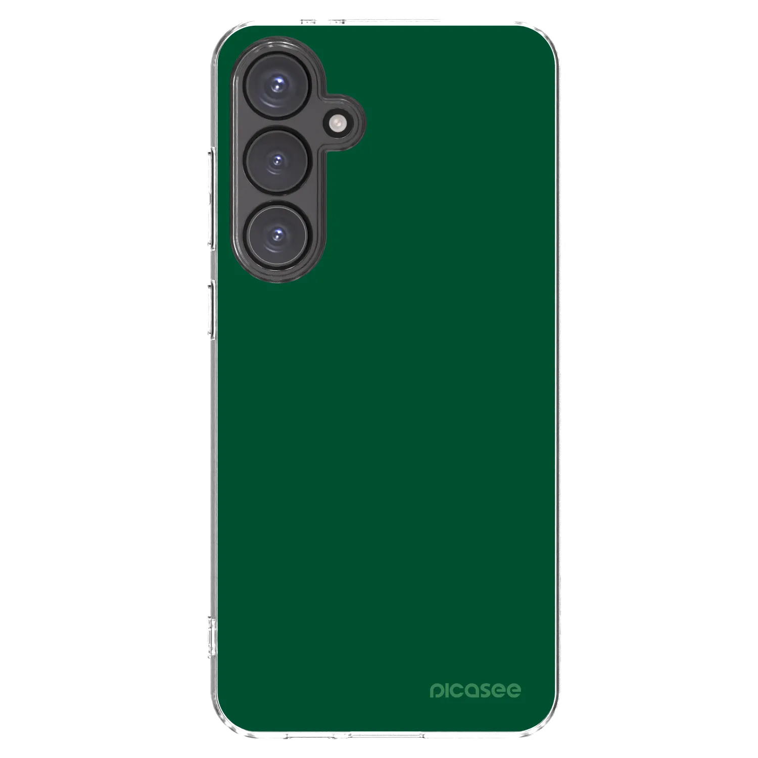 Picasee silikonowe przeźroczyste etui na Samsung Galaxy S24 FE S721B - Green Gleam