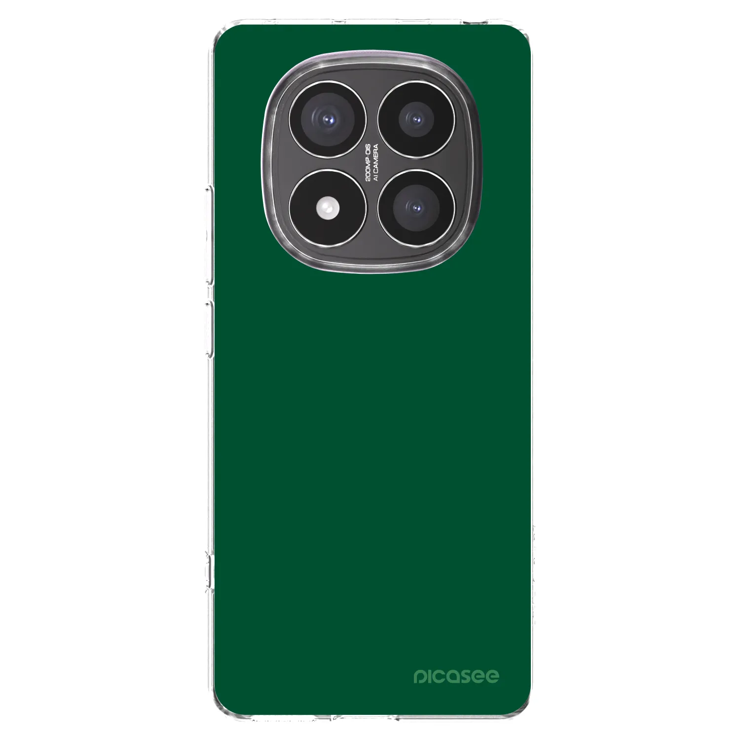 Picasee silikonowe przeźroczyste etui na Xiaomi Redmi Note 14 Pro+ 5G - Green Gleam