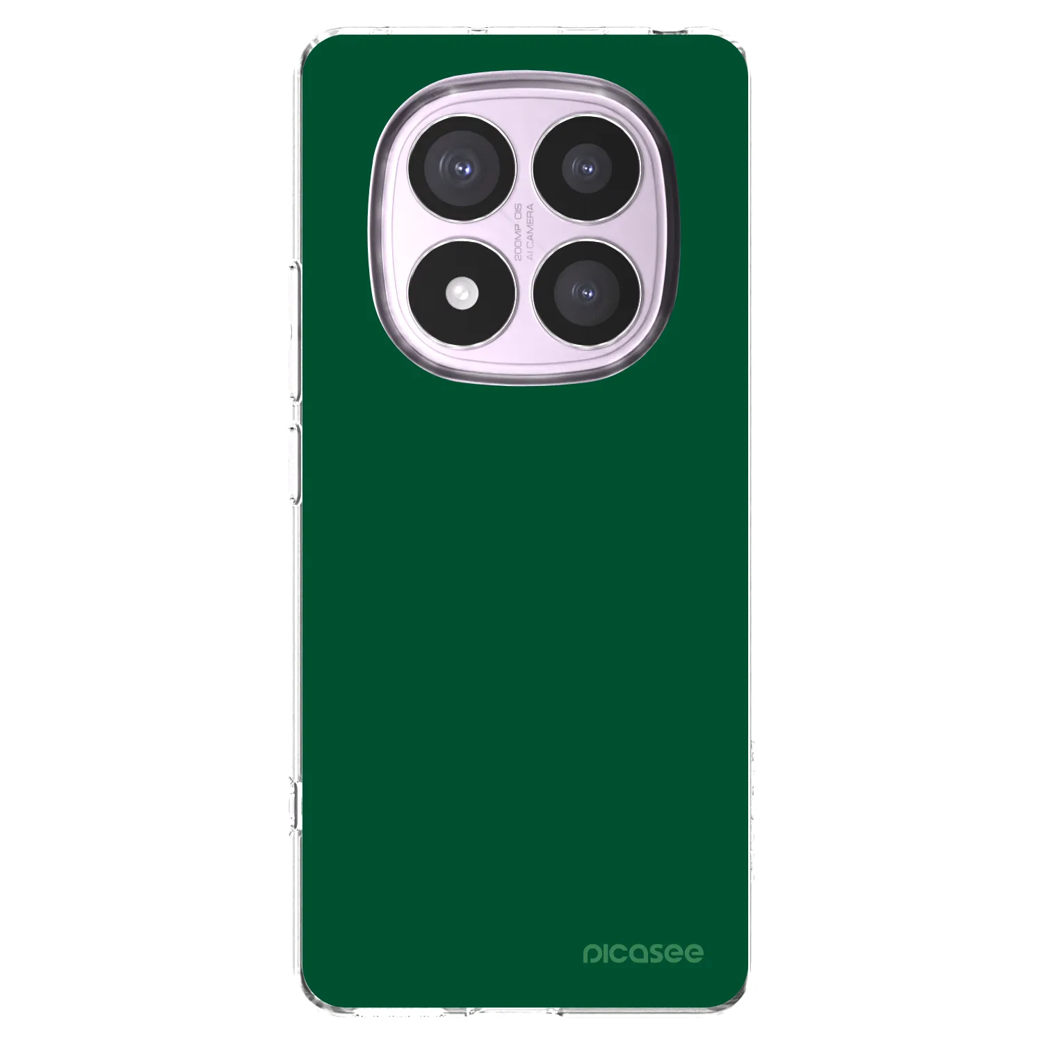 Picasee silikonowe przeźroczyste etui na Xiaomi Redmi Note 14 Pro 5G - Green Gleam