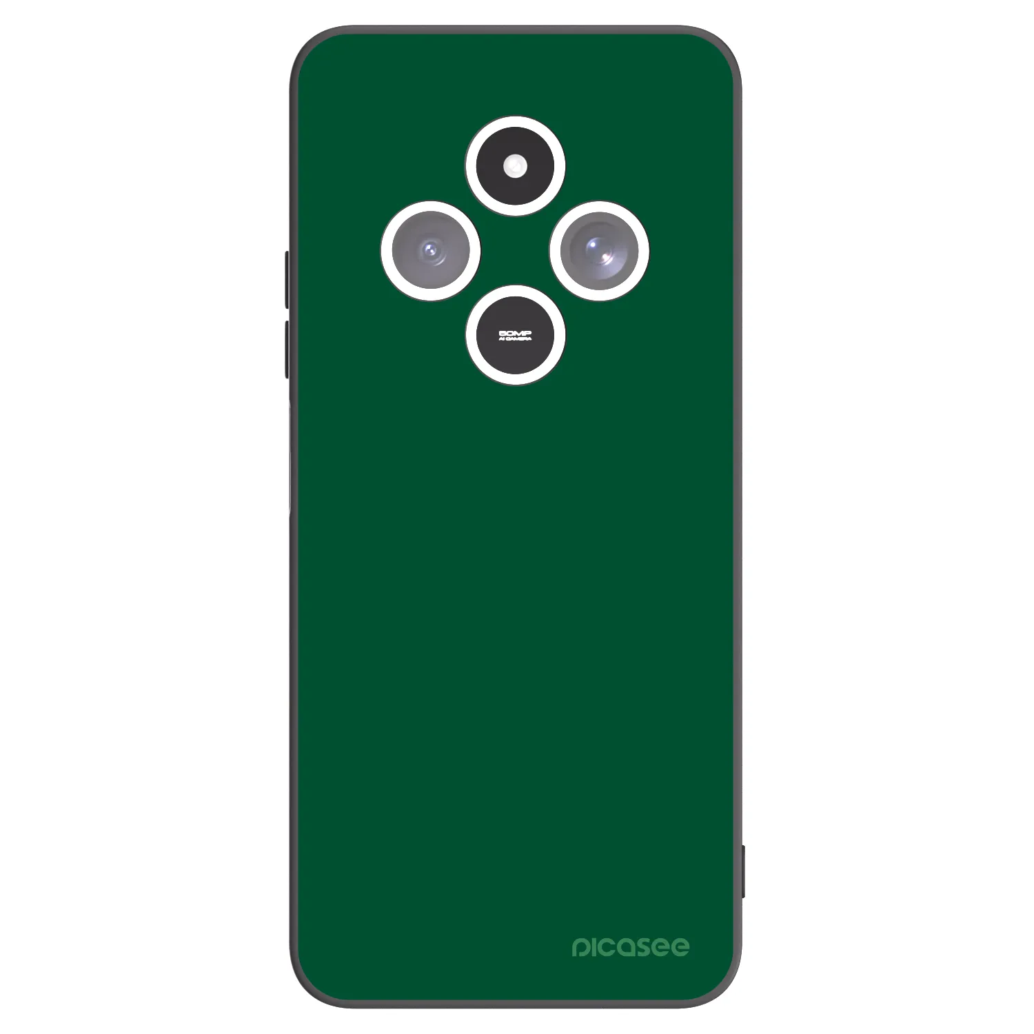 Picasee silikonowe czarne etui na Xiaomi Redmi 14C - Green Gleam
