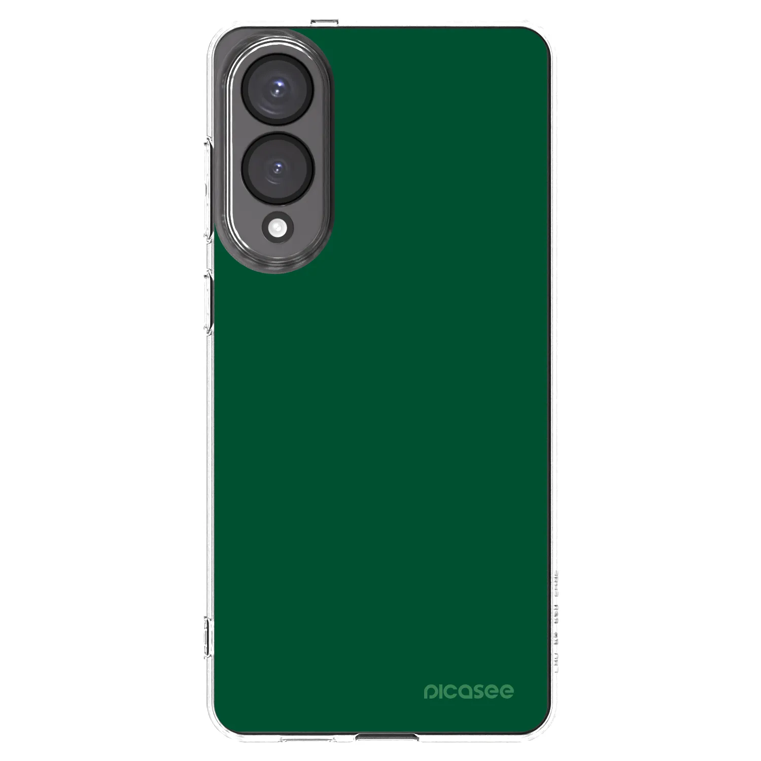 Picasee silikonowe przeźroczyste etui na Samsung Galaxy S25 Edge 5G - Green Gleam