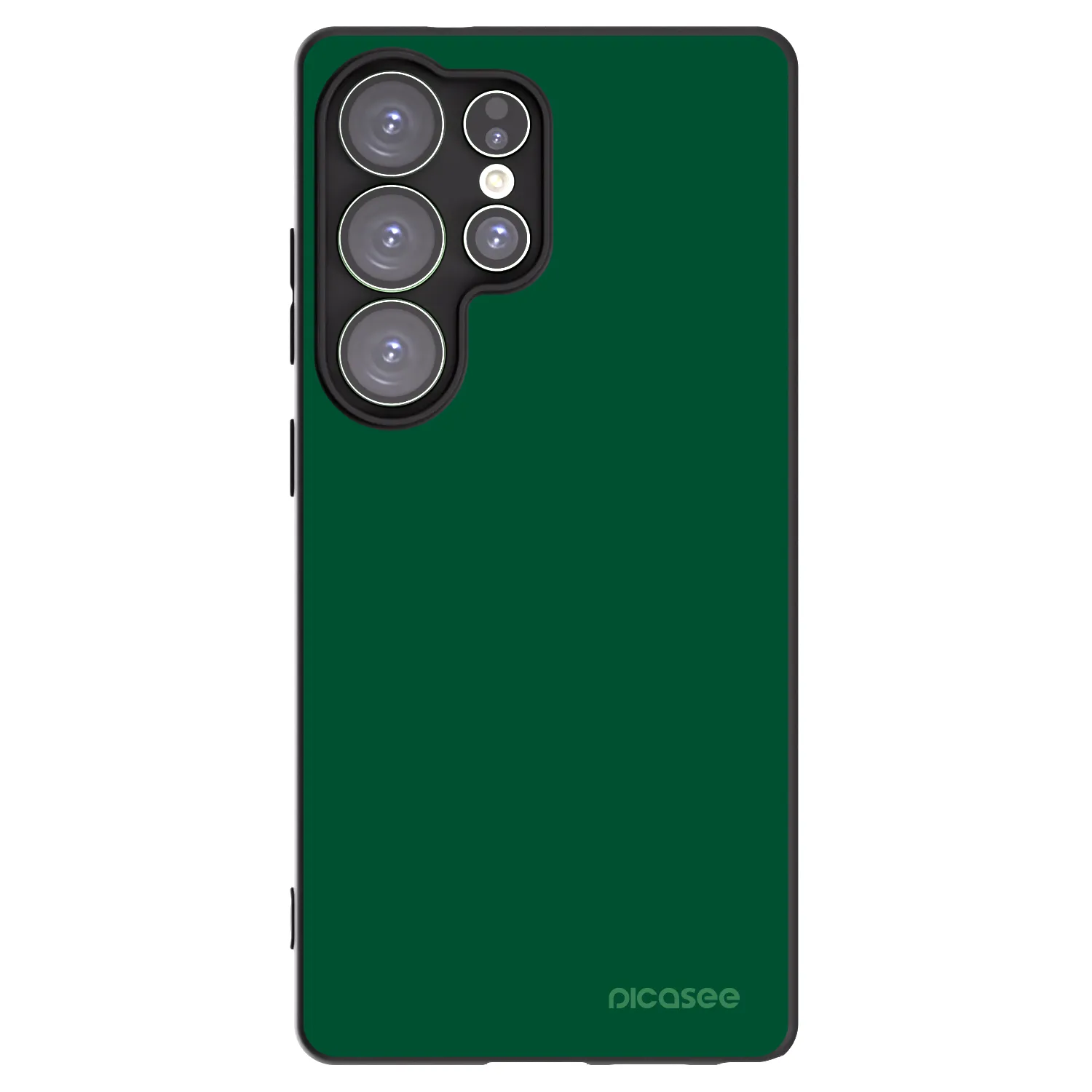 Picasee silikonowe czarne etui na Samsung Galaxy S25 Ultra 5G - Green Gleam