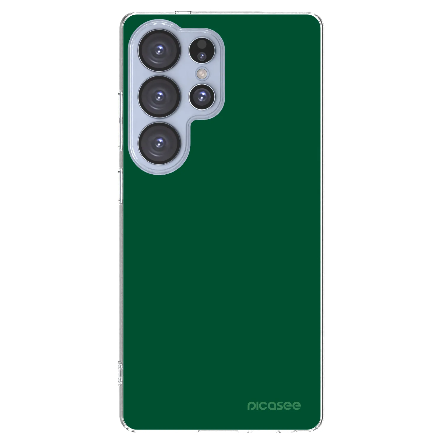 Picasee silikonowe przeźroczyste etui na Samsung Galaxy S25 Ultra 5G - Green Gleam