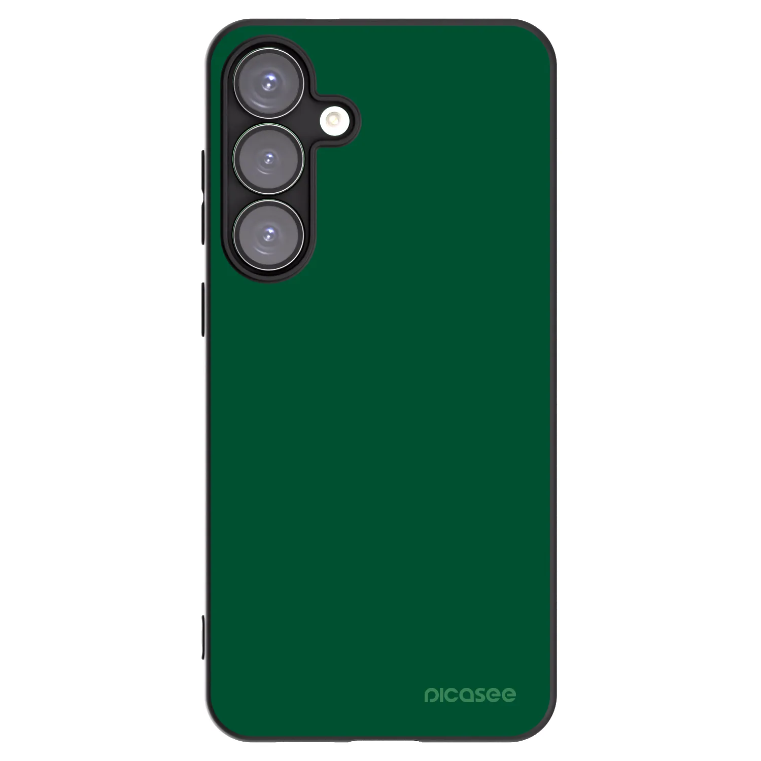 Picasee silikonowe czarne etui na Samsung Galaxy S25+ 5G - Green Gleam