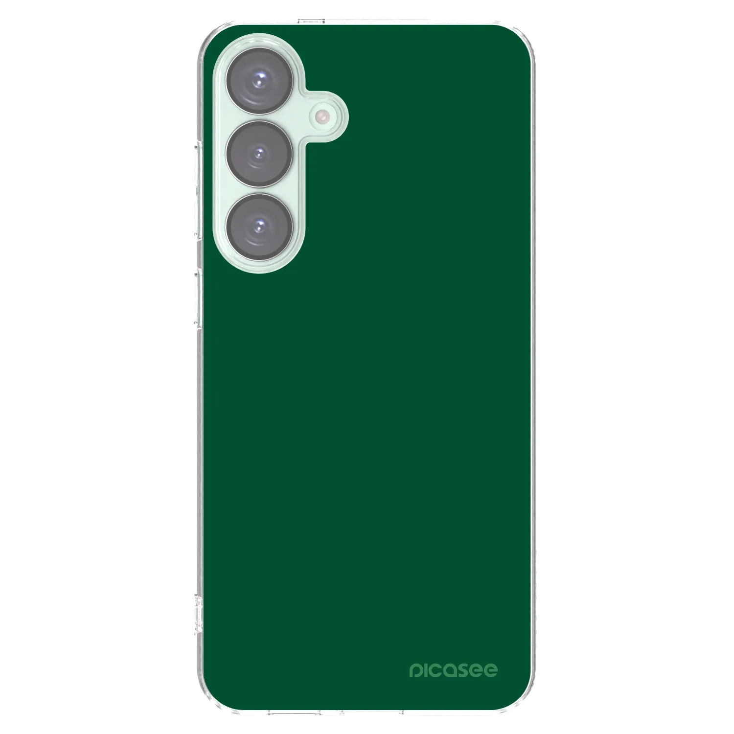 Picasee silikonowe przeźroczyste etui na Samsung Galaxy S25+ 5G - Green Gleam