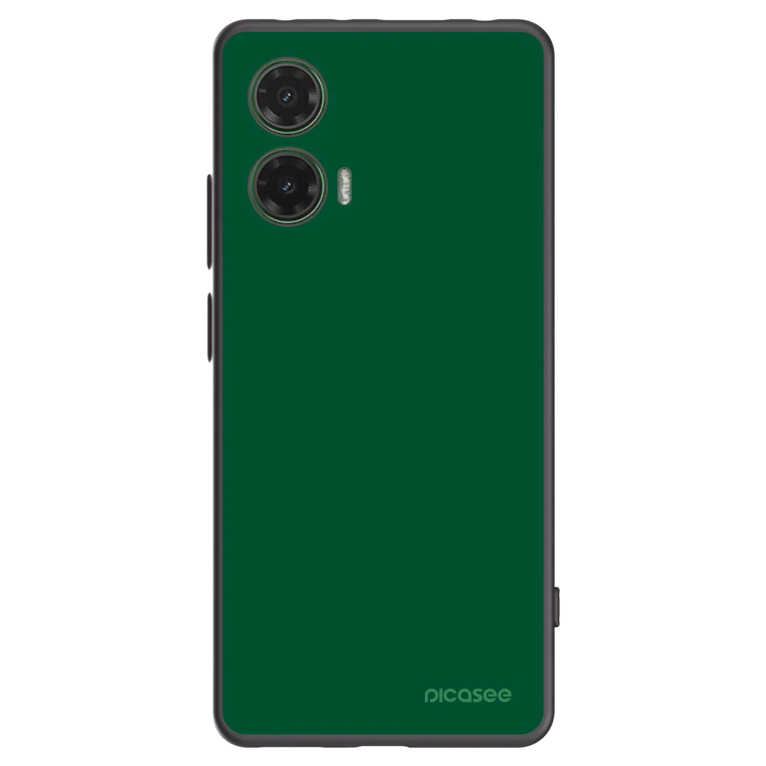 Picasee silikonowe czarne etui na Motorola Moto G35 5G - Green Gleam